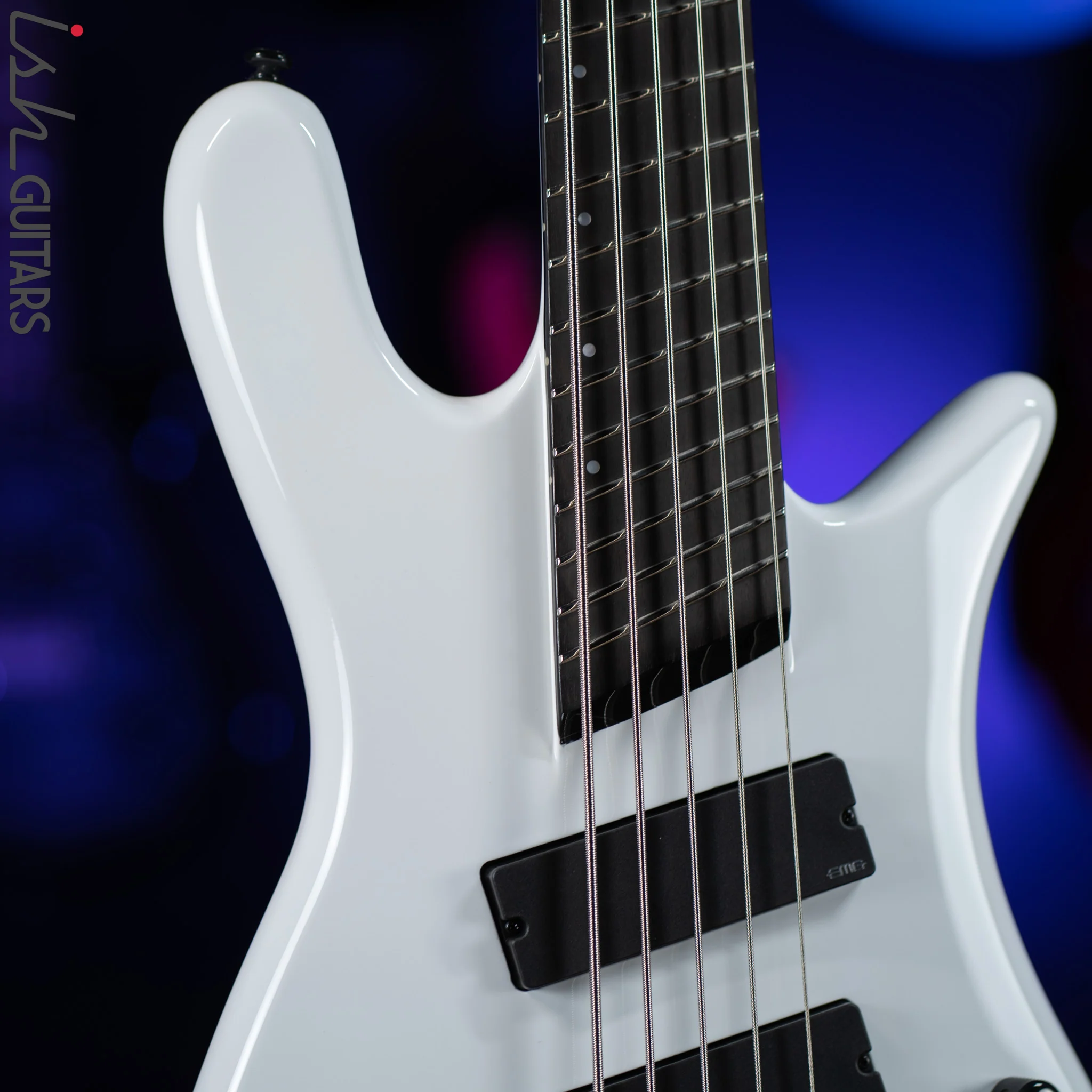 Ish X Spector NS Dimension 5 String EMG Darkglass White Gloss - Image 3