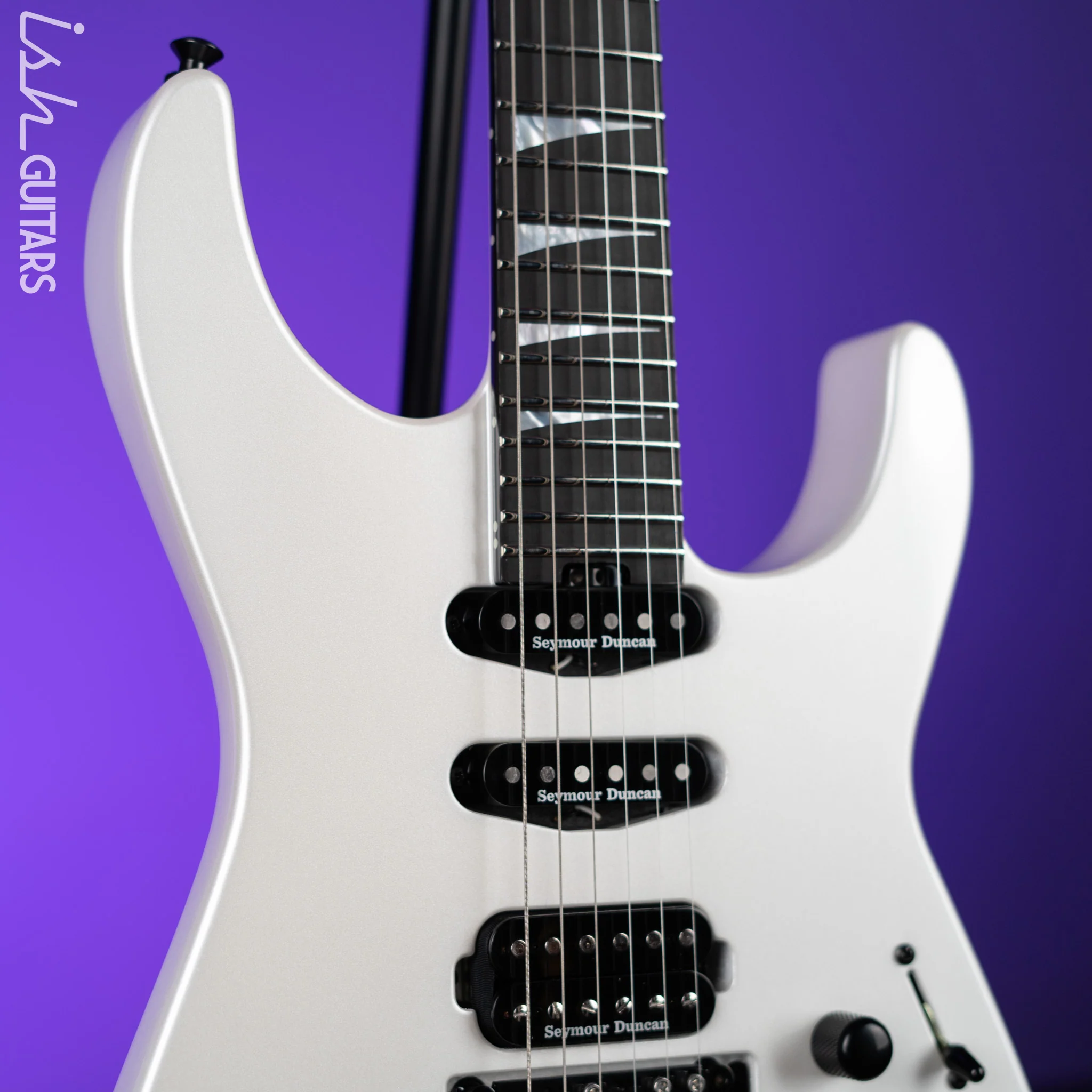 Jackson American Series Soloist SL3 Satin Platinum Pearl Demo - Image 3