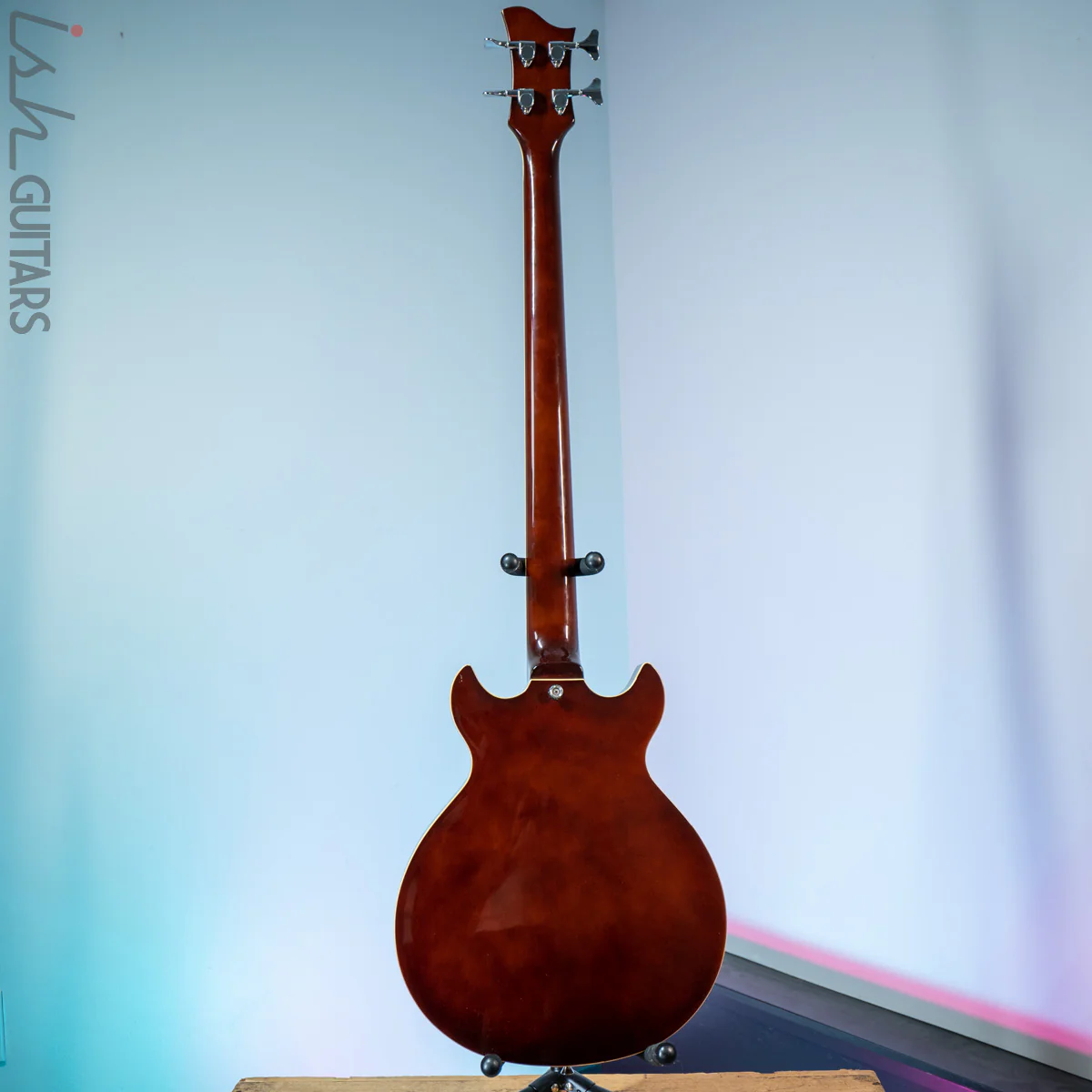 Jay Turser Semi-Hollow Bass Sunburst - Image 12