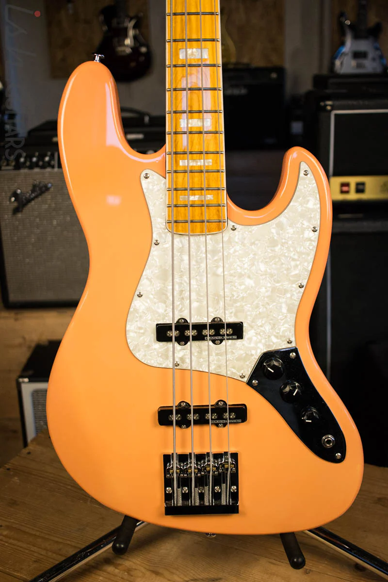 JEB Custom Guitars Jazz Bass Bound Maple Neck w/ Block Inlays