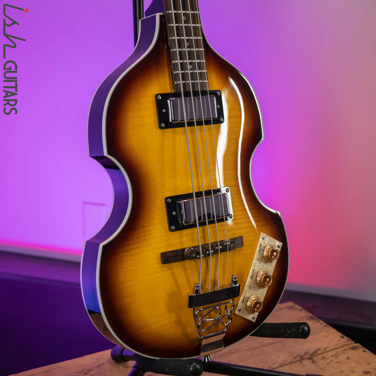 Johnson JJ-200 Electric Violin Bass Sunburst - Image 5