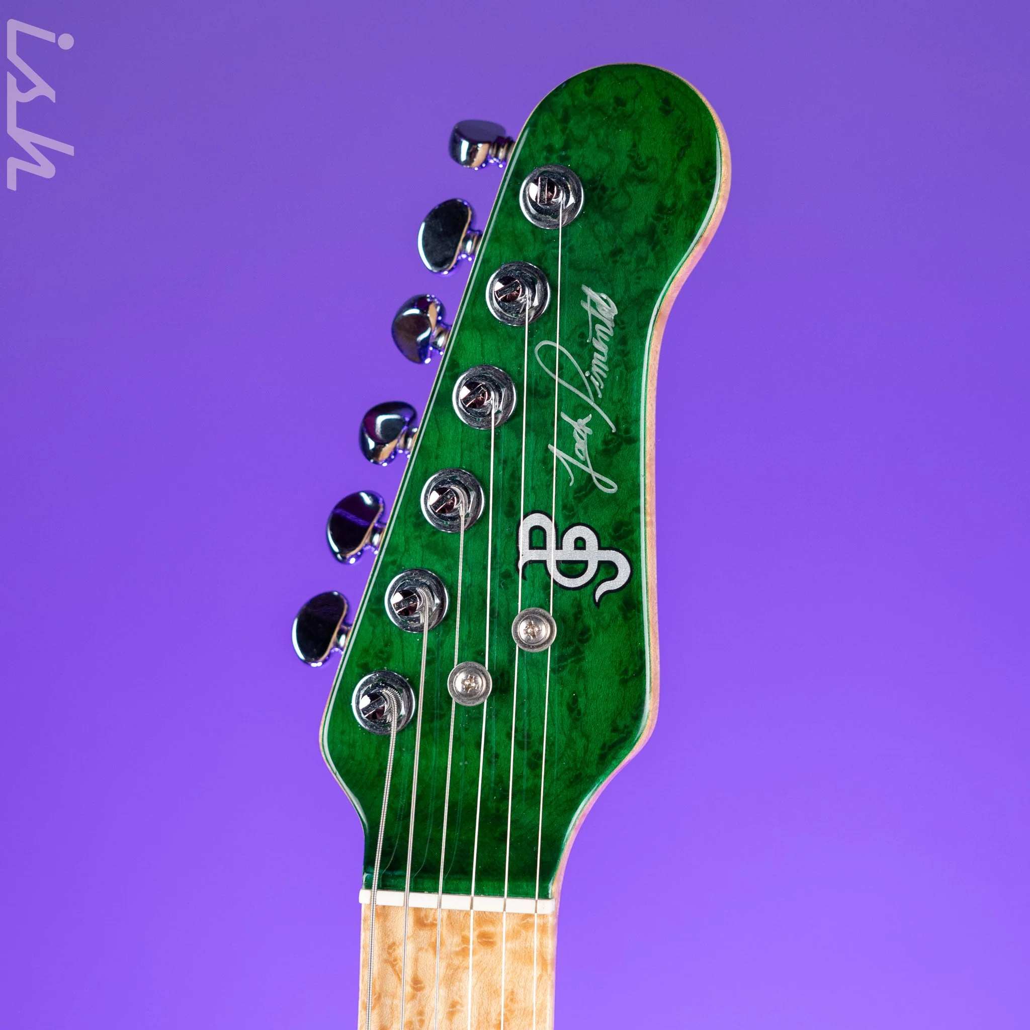 JP Guitars Luna Emerald Green Quilt - Image 10