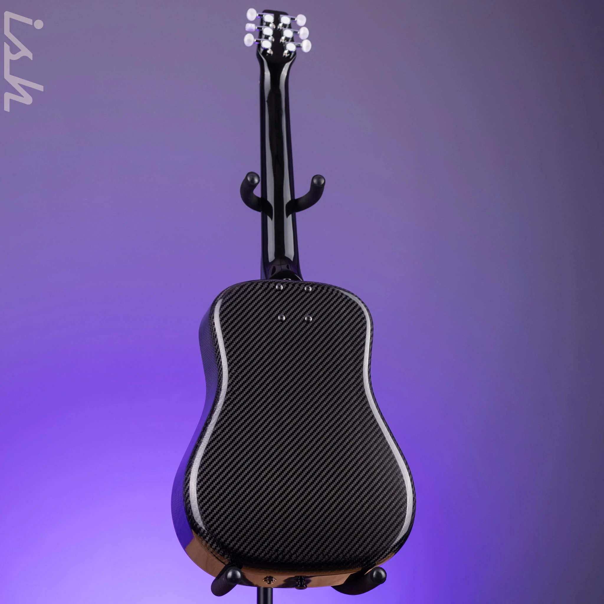 Klos Travel Hybrid Travel Guitar Black Carbon Fiber - Image 7