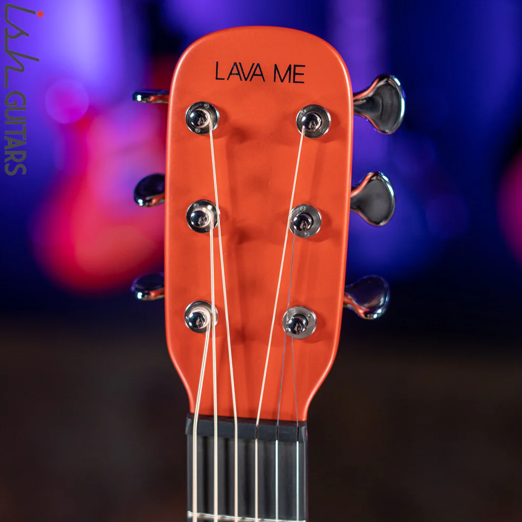 Lava Music Lava Me 3 Smart Acoustic Guitar 38" Red w/ Space Bag - Image 4