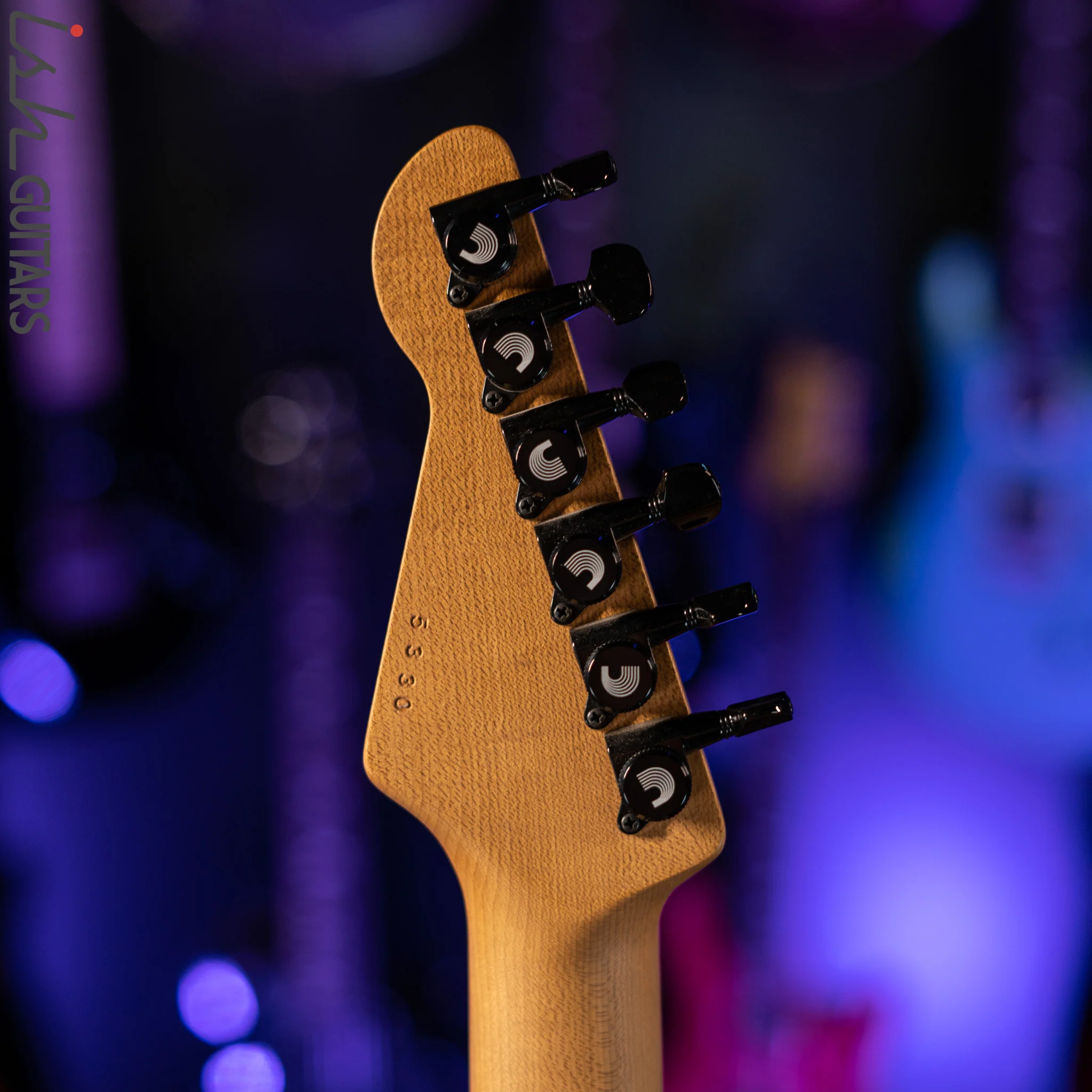LSL “Pema” XT4-DX 5A Curly Mango Faded Iced Tea Burst - Image 11