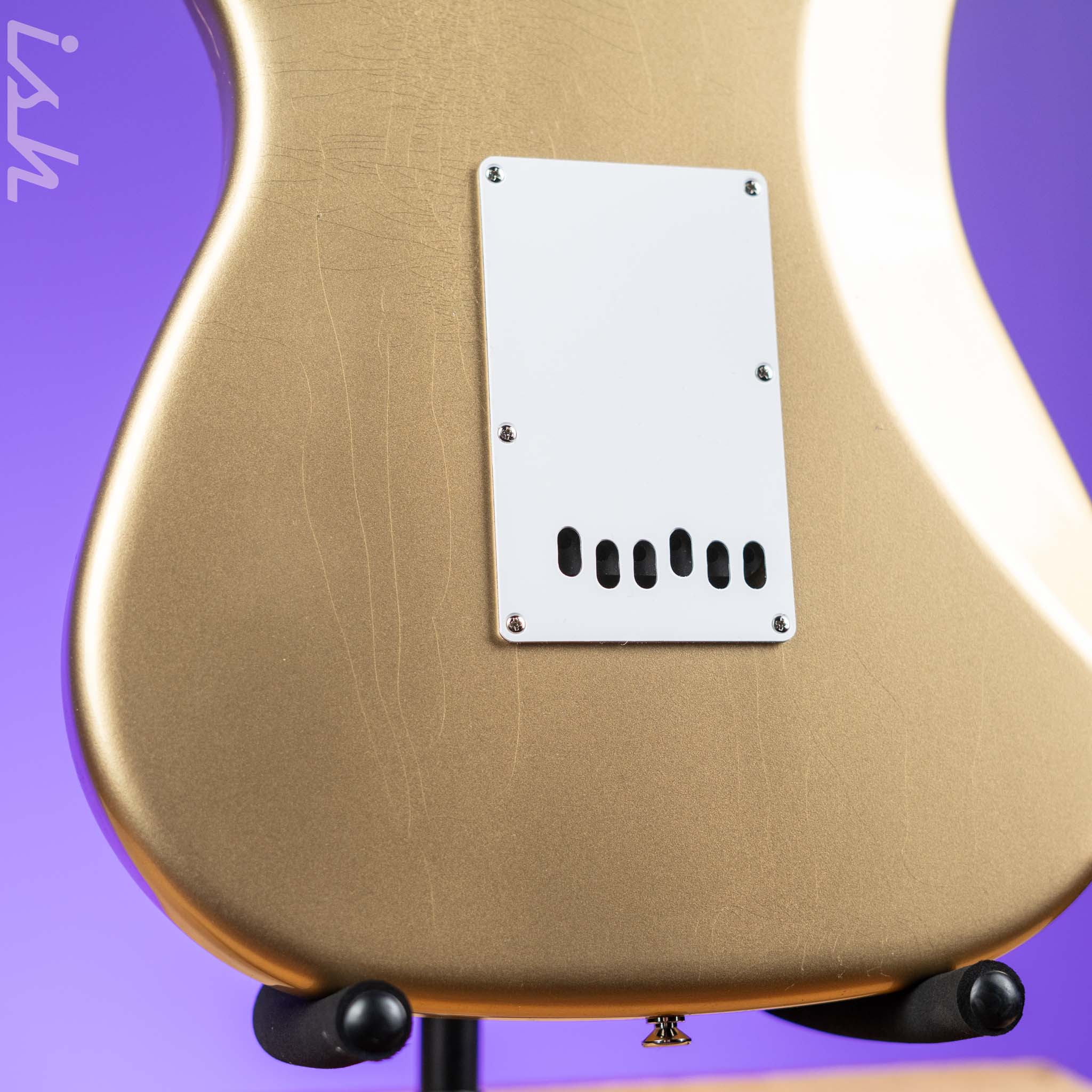 LSL Saticoy HSS 22 Fret Classic S Gold Aged Roasted Maple Neck - Image 10