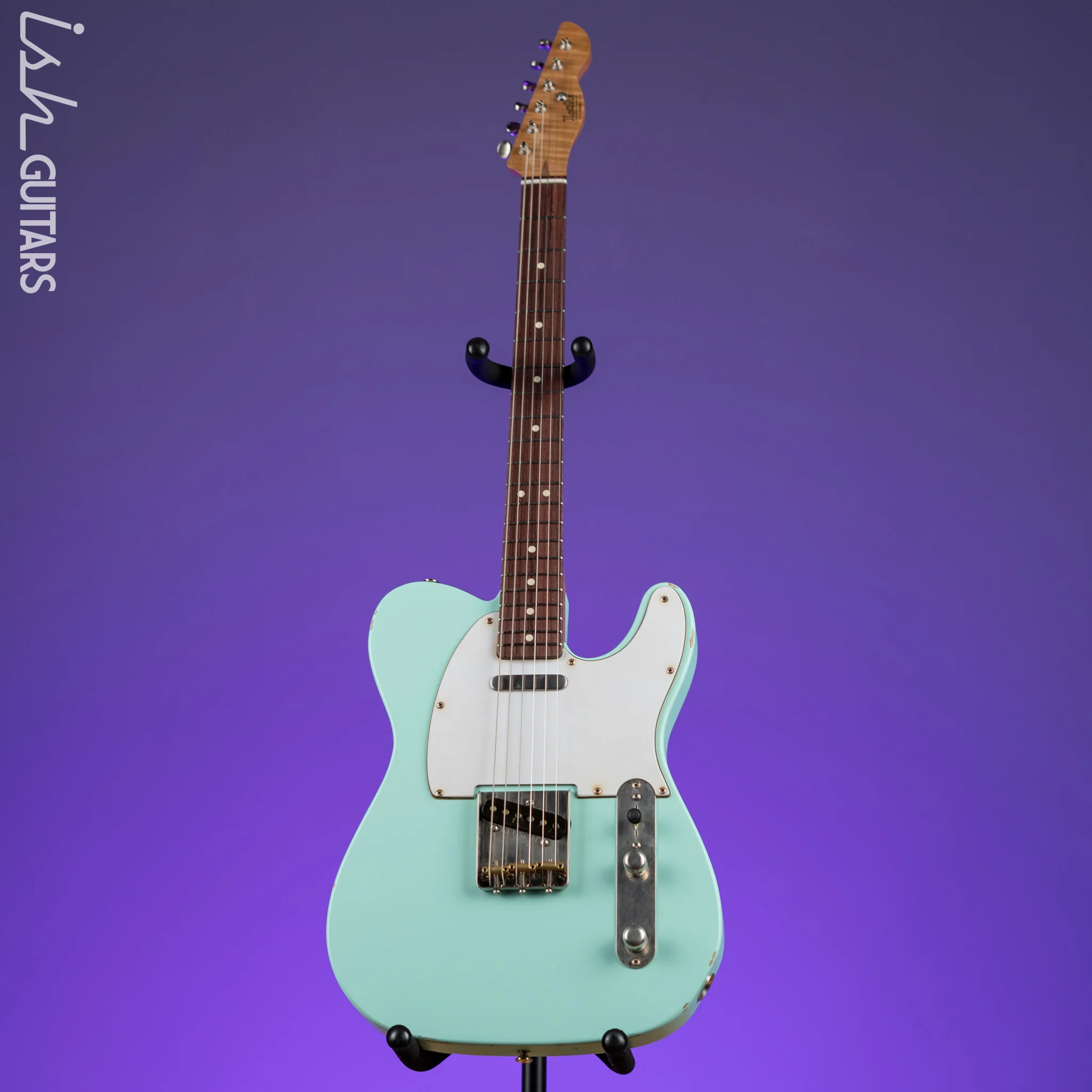 LSL T-Bone One B Electric Guitar Seafoam Green Aged - Image 2