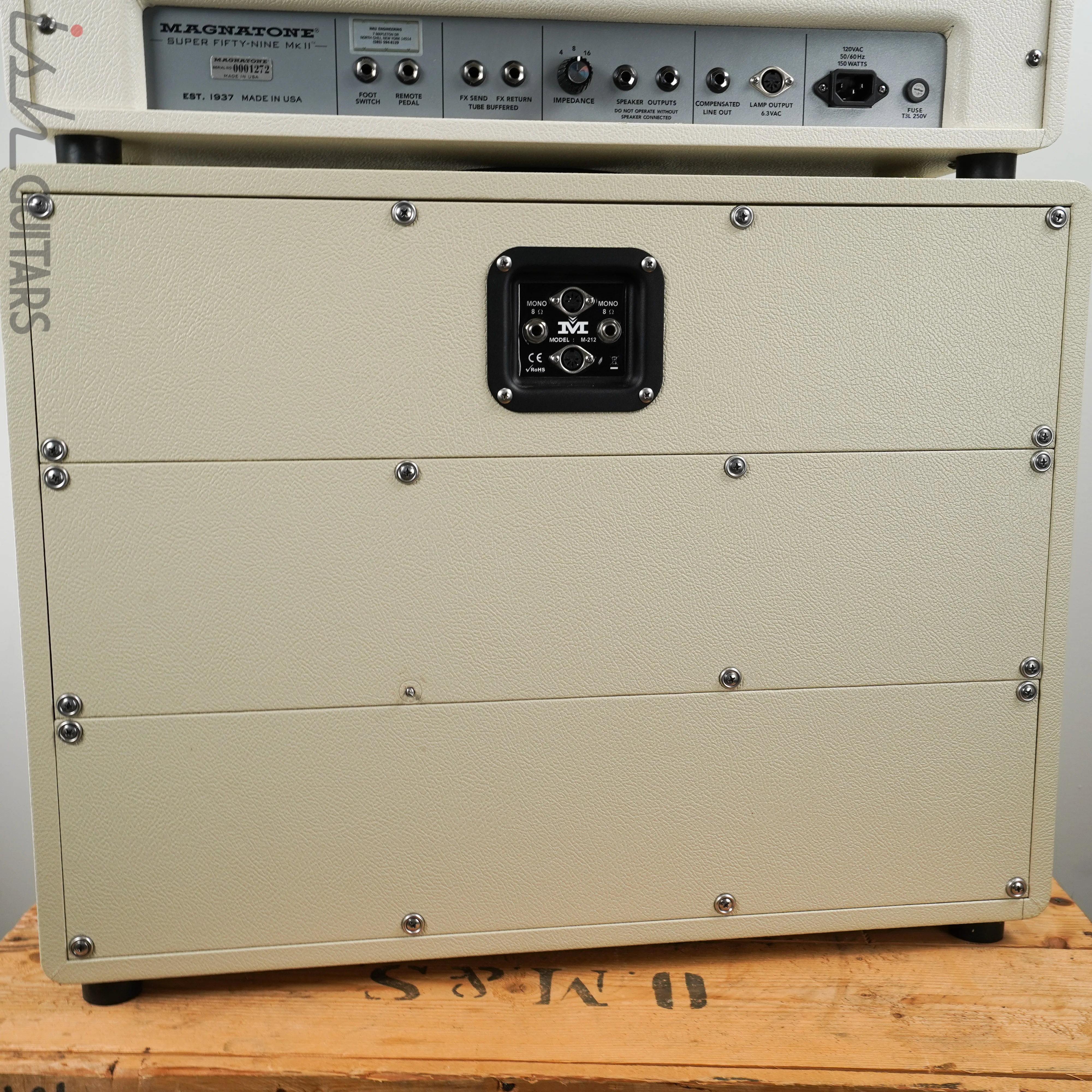 Magnatone Limited Edition White Super 59 MKII Head and Cabinet - Image 11