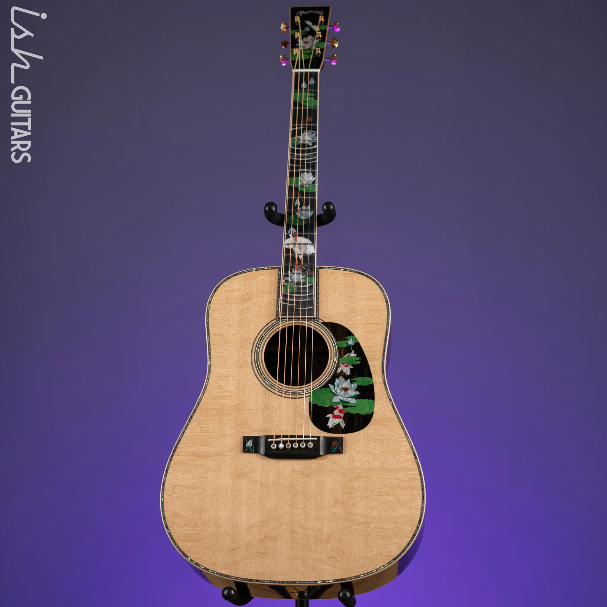Martin Custom Shop D-45 Harvey Leach Lotus Flower - Image 3