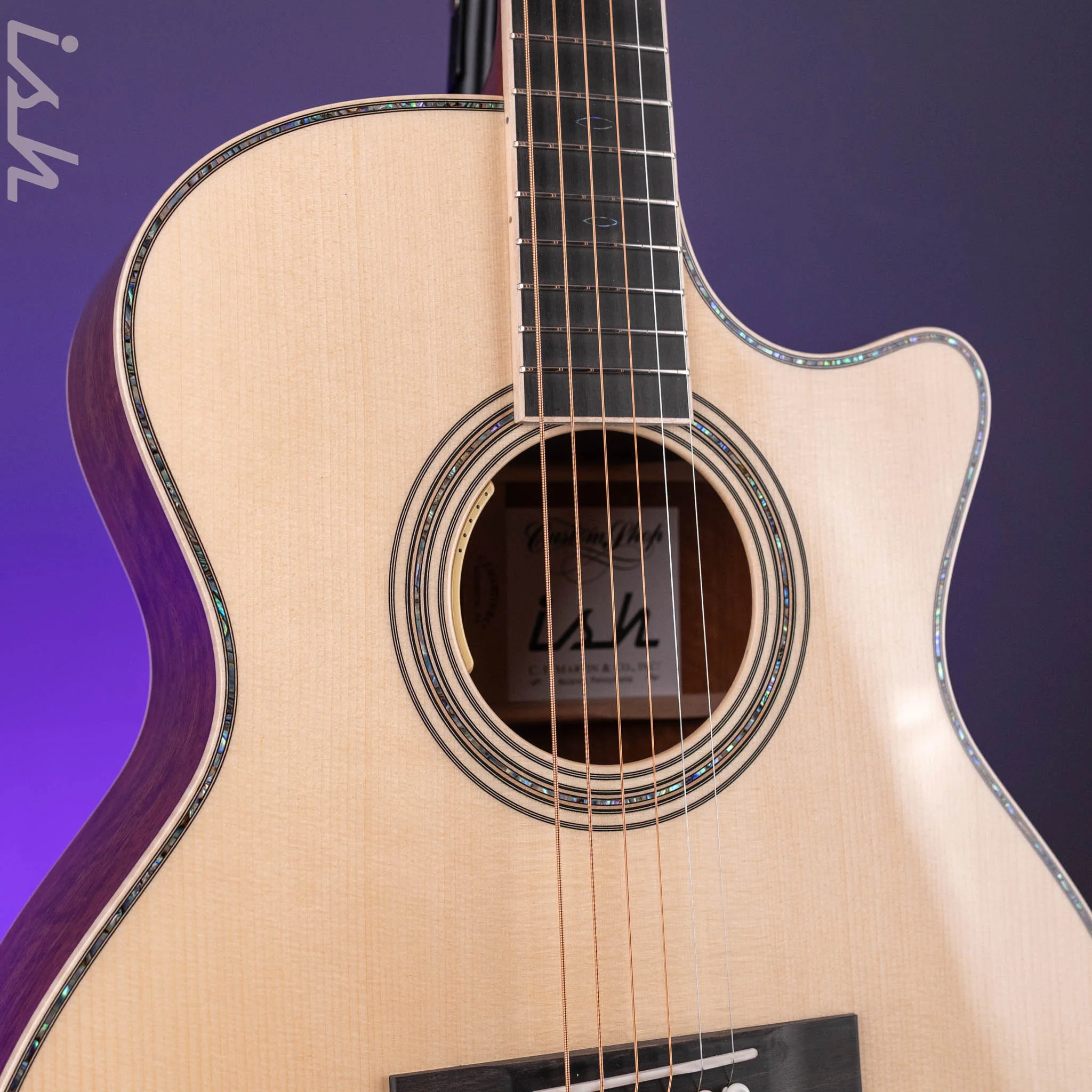 Martin Custom Shop GP41 Style Italian Alpine Spruce, Curly Muninga - Image 6