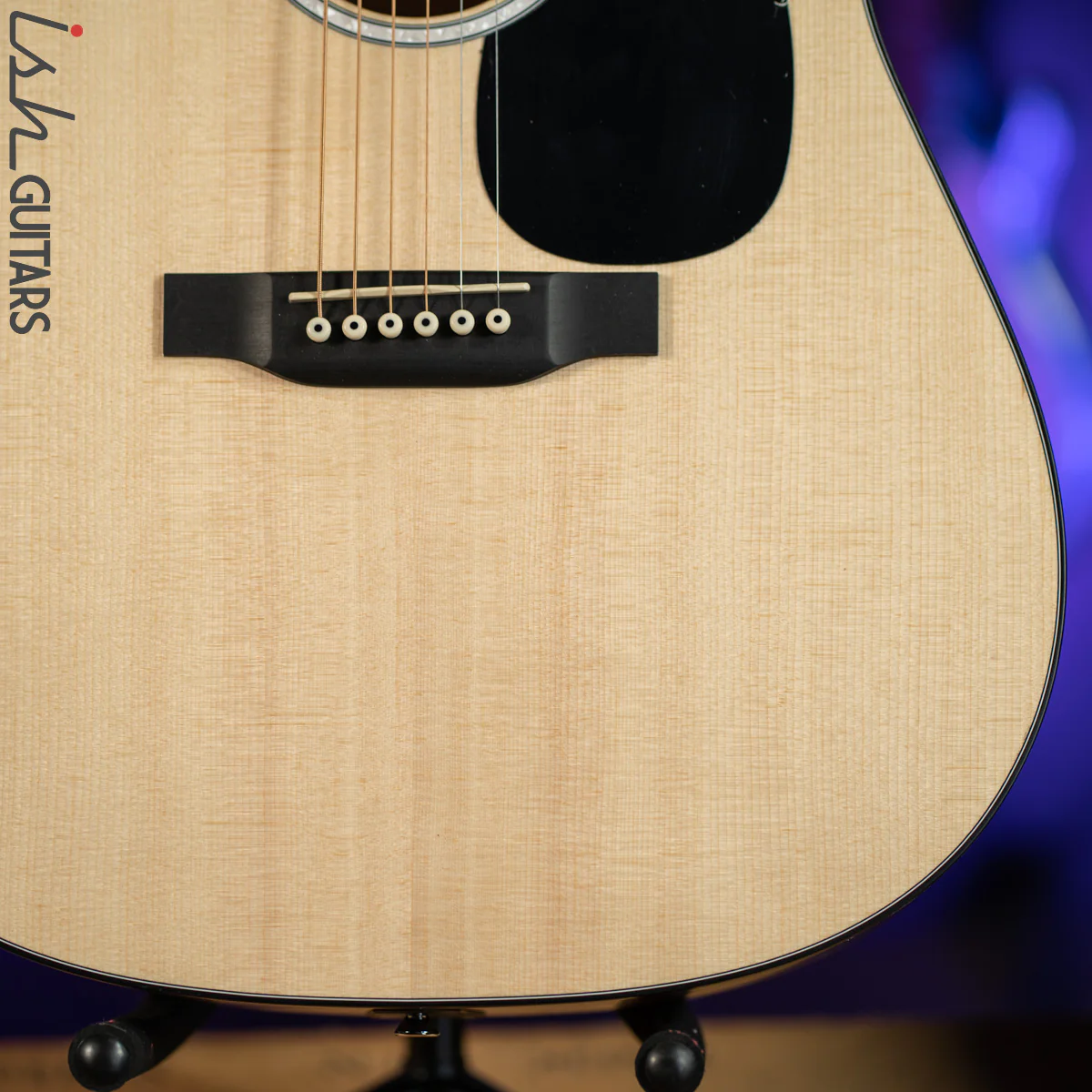 Martin D-10E Dreadnought Acoustic-Electric Guitar Natural Spruce Blemished - Image 4