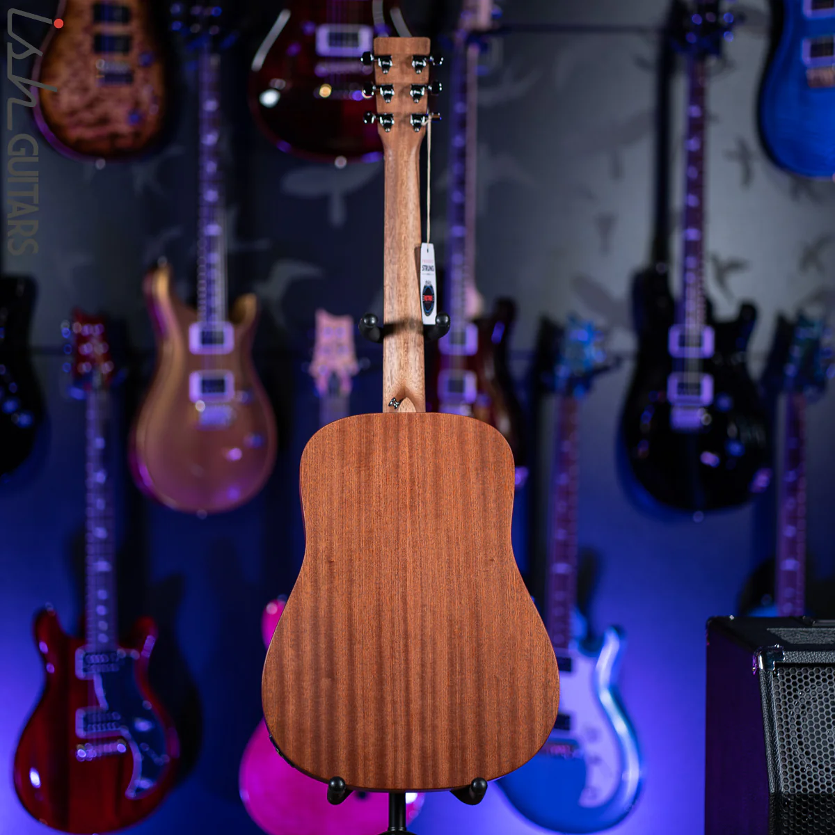 Martin DJr-10 Acoustic Guitar Natural Sapele - Image 7