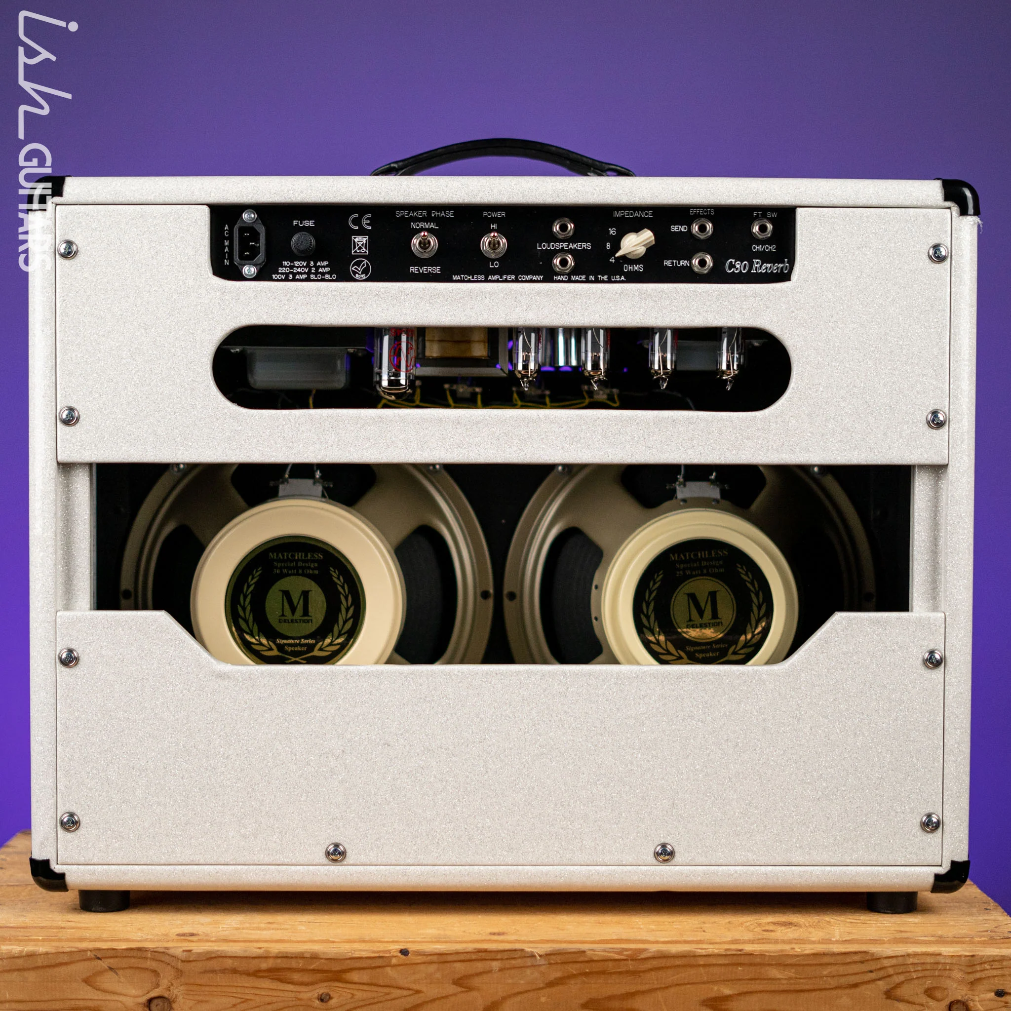 Matchless DC-30 Reverb Sparkle White/Silver Demo - Image 6