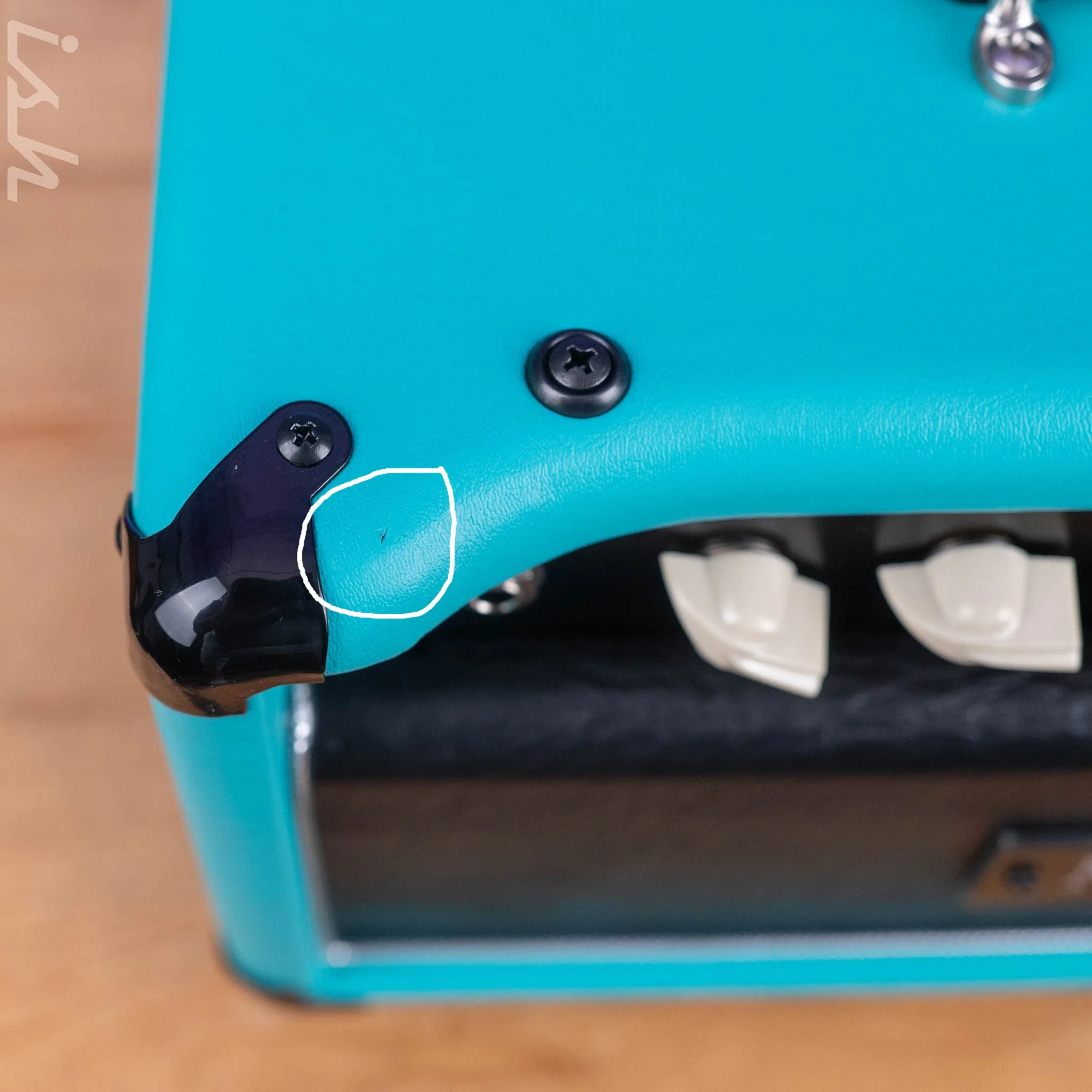 Matchless HC-15 Amp Head Turquoise/Black/Silver Demo - Image 4