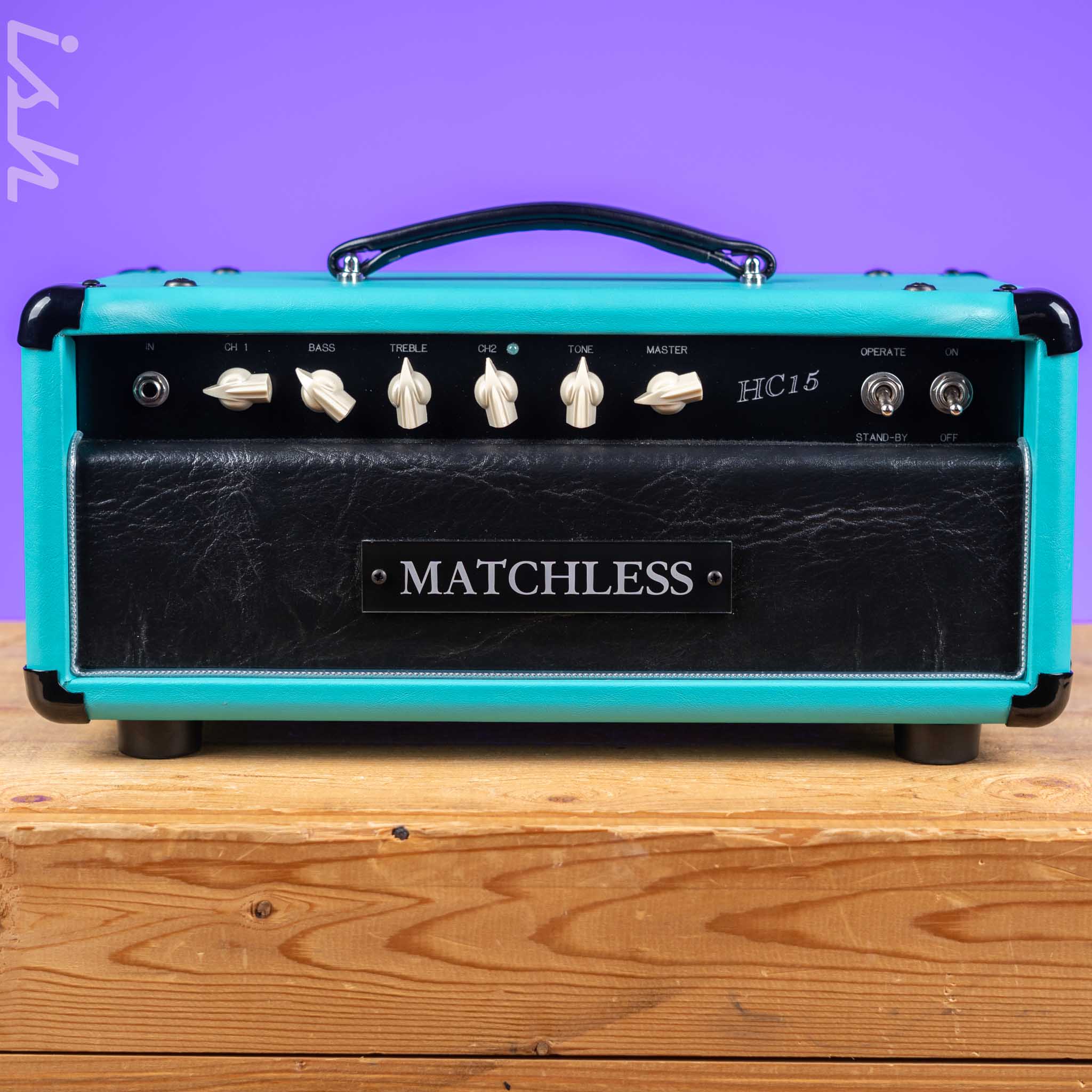 Matchless HC-15 Amp Head Turquoise/Black/Silver