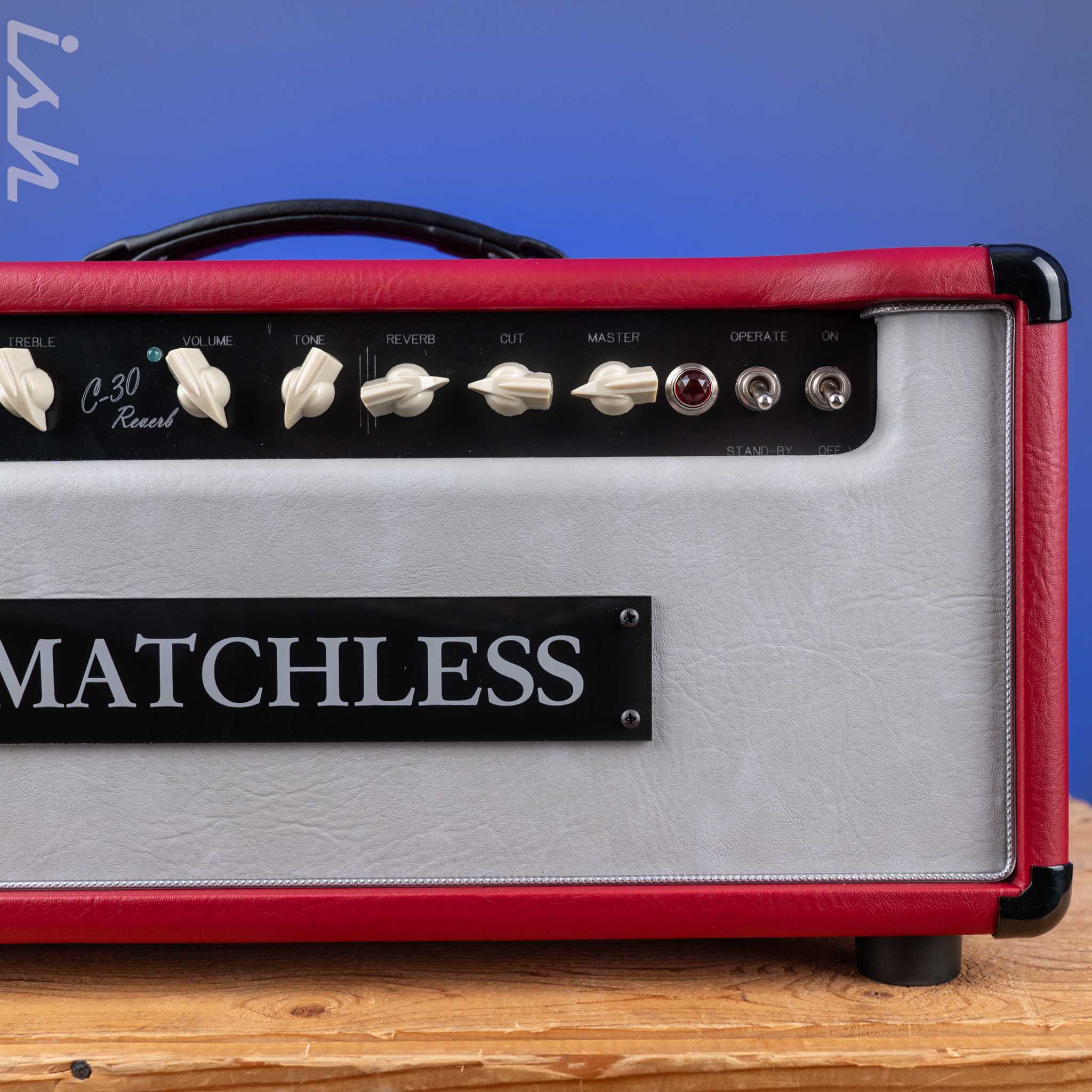 Matchless HC-30 Reverb Custom Tolex Red/Grey/Silver - Image 3