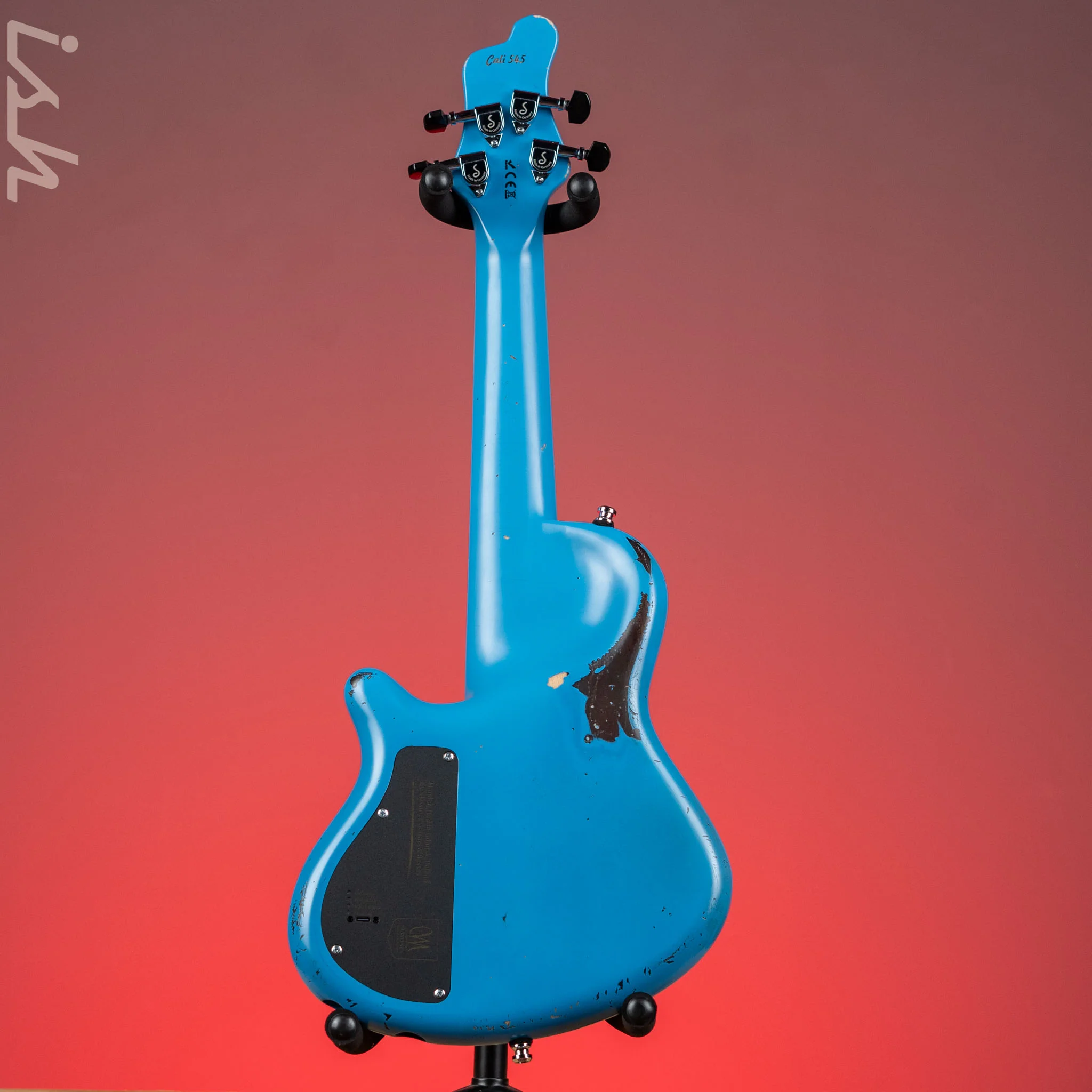 Mayones Cali 4 Bass Guitar Daphne Blue Relic - Image 7