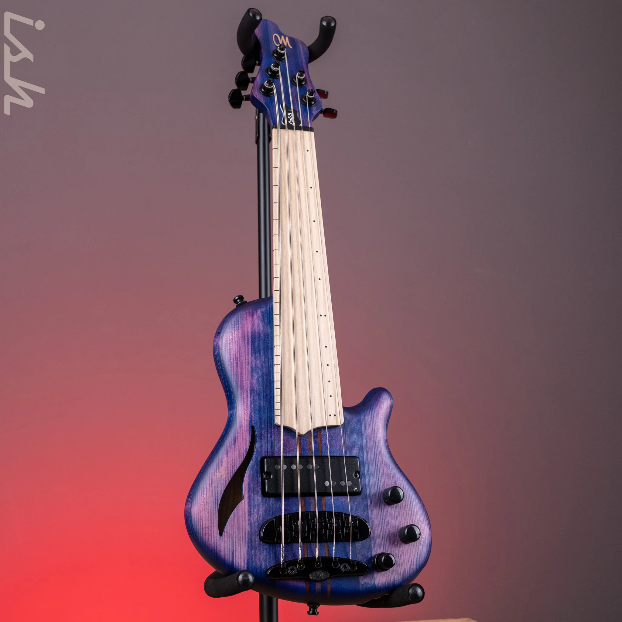 Mayones Cali 5 Fretless Mini Bass Spruce Purple - Image 2