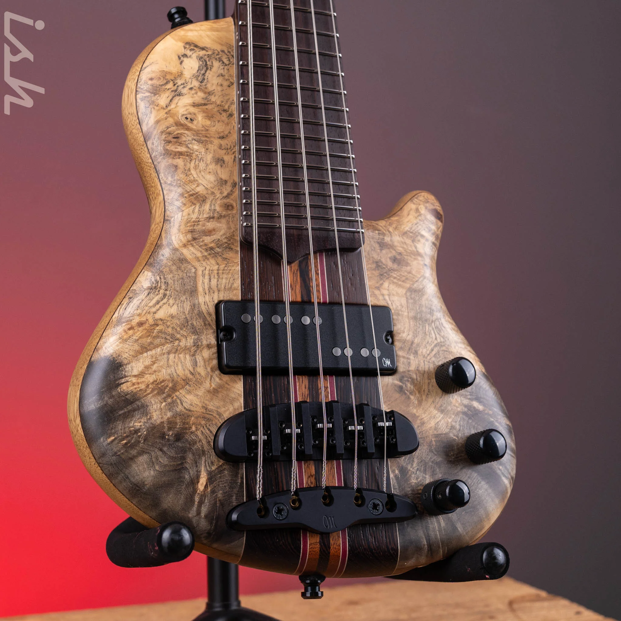Mayones Cali 5 Mini Bass Buckeye Burl