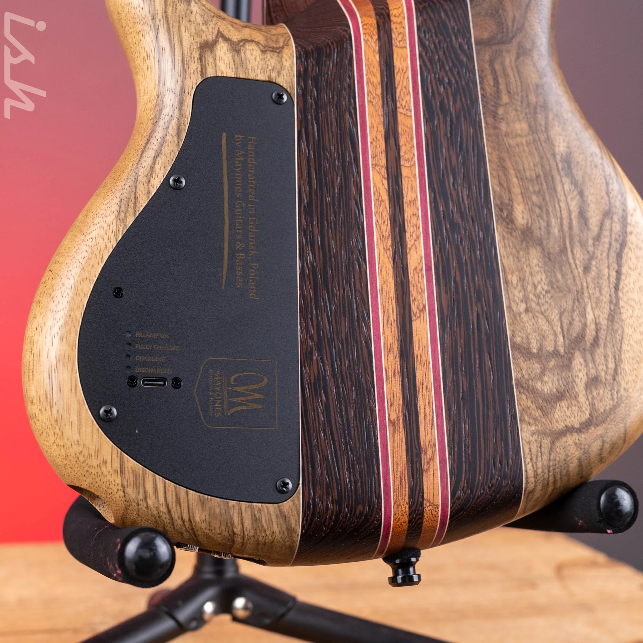 Mayones Cali 5 Mini Bass Buckeye Burl - Image 10