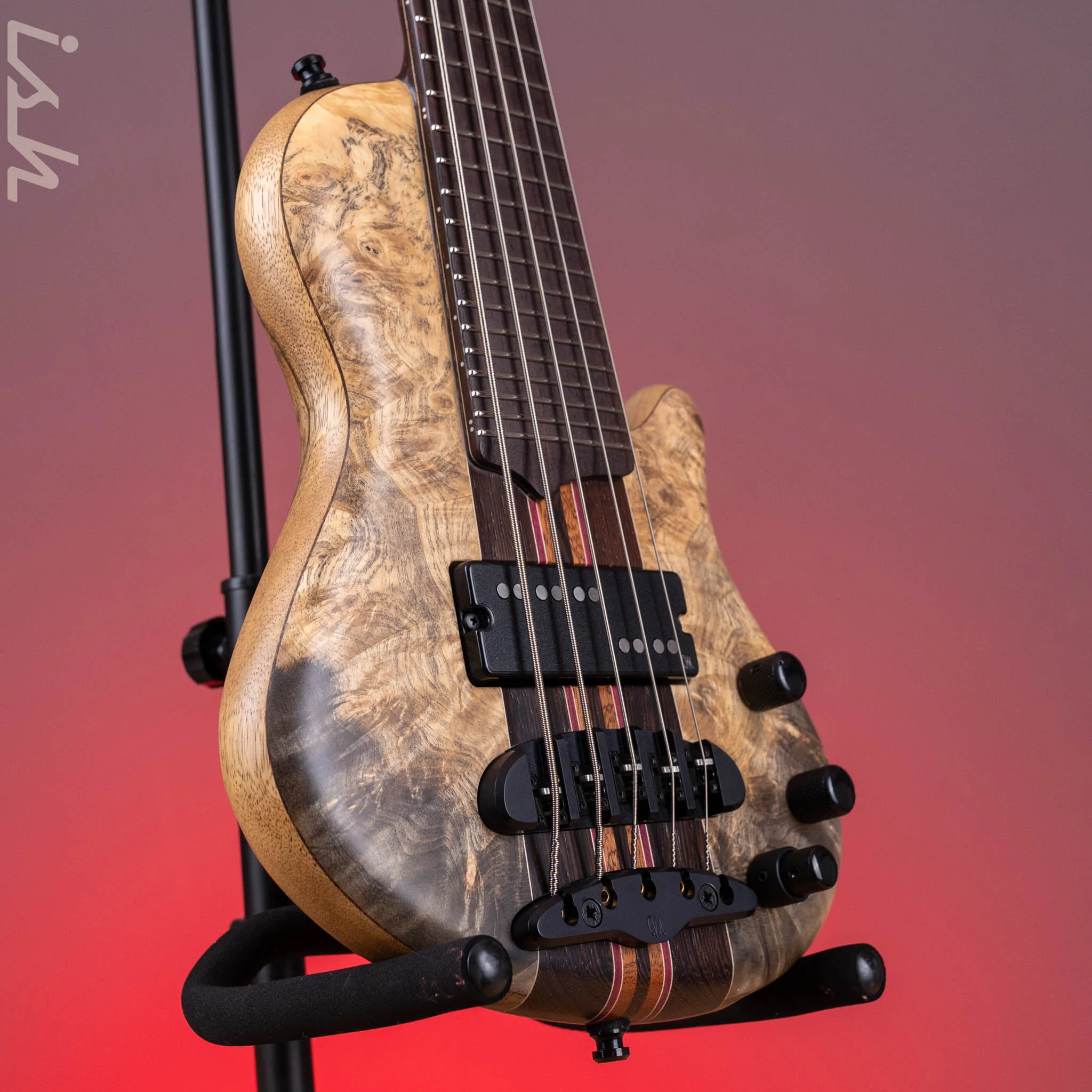 Mayones Cali 5 Mini Bass Buckeye Burl - Image 3