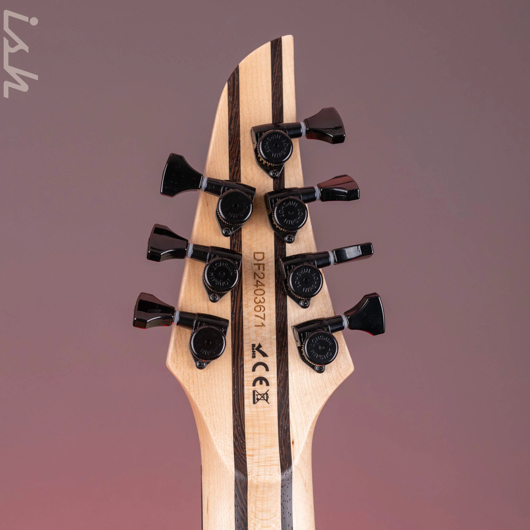 Mayones Duvell RPi Rick Schneider 7-String Evertune Memberberry Purple Metallic - Image 10