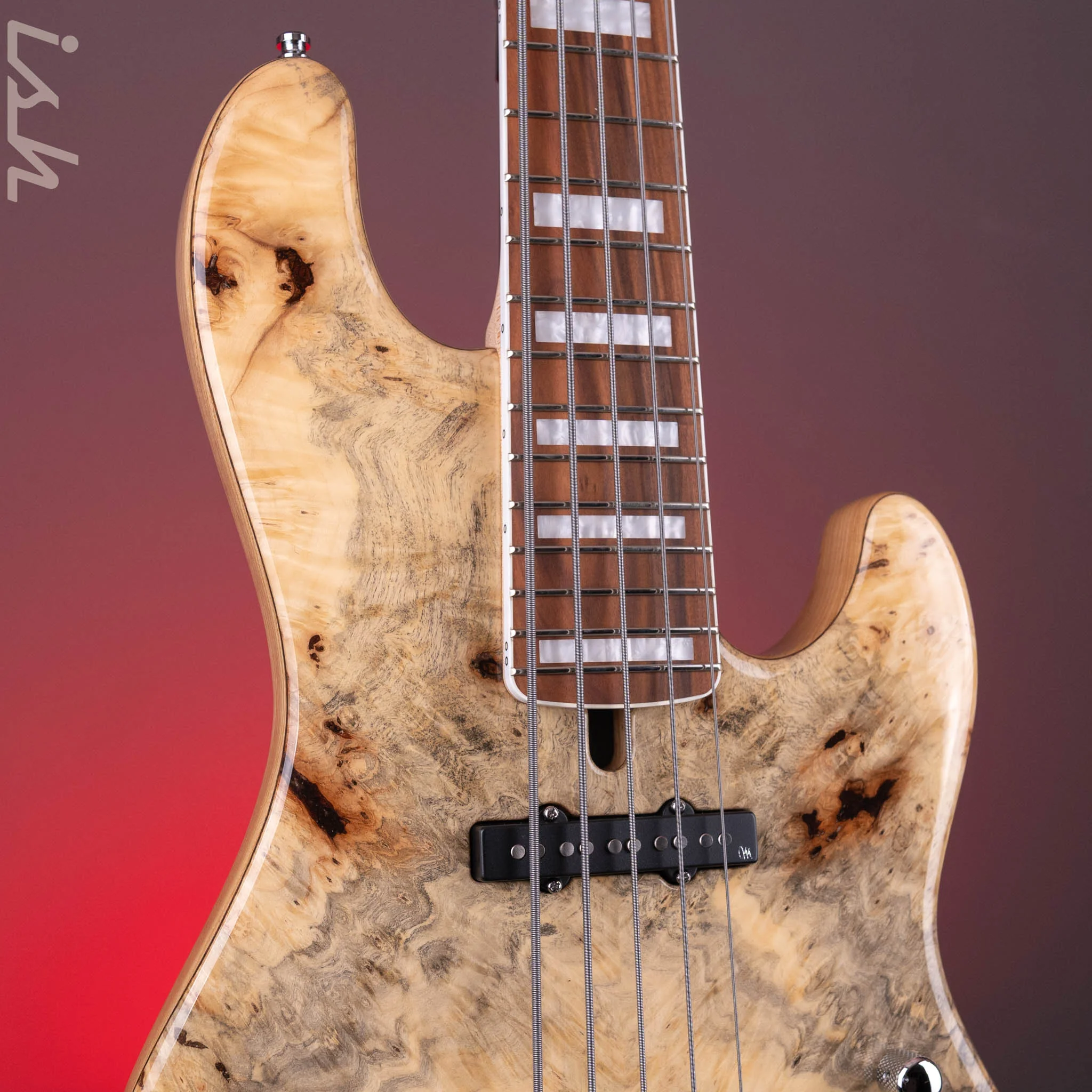 Mayones Jabba Custom 5 Buckeye Burl - Image 4
