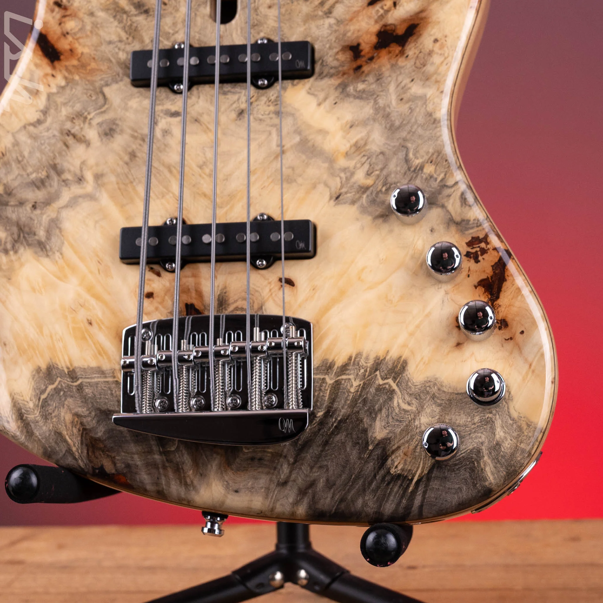 Mayones Jabba Custom 5 Buckeye Burl - Image 5