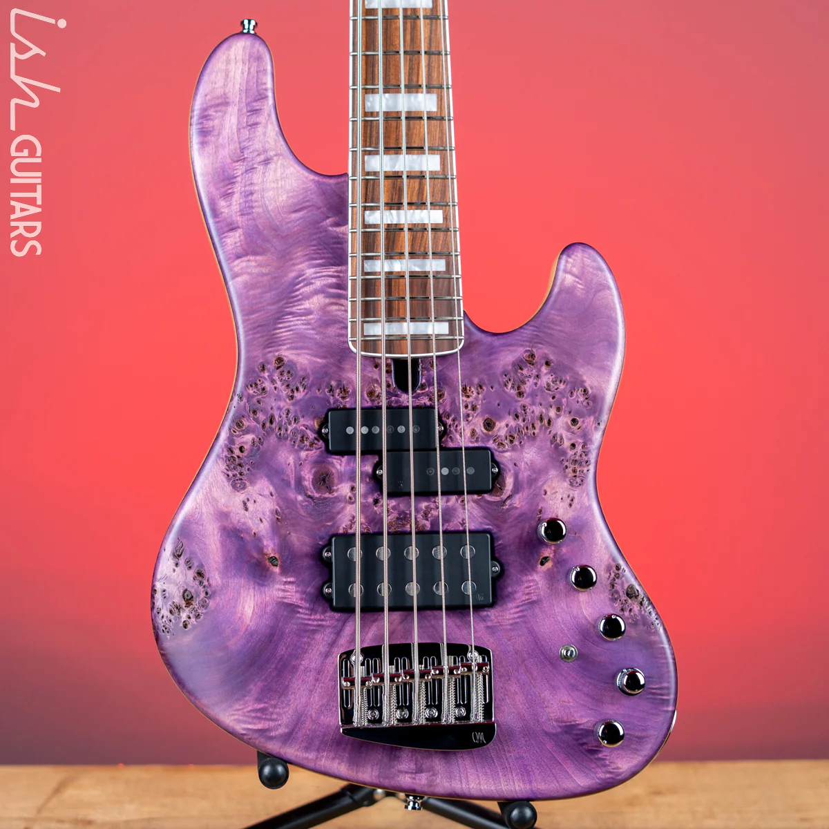 Mayones Jabba MalaMan 5 Federico Malaman Signature Bass Antique Violet Raw