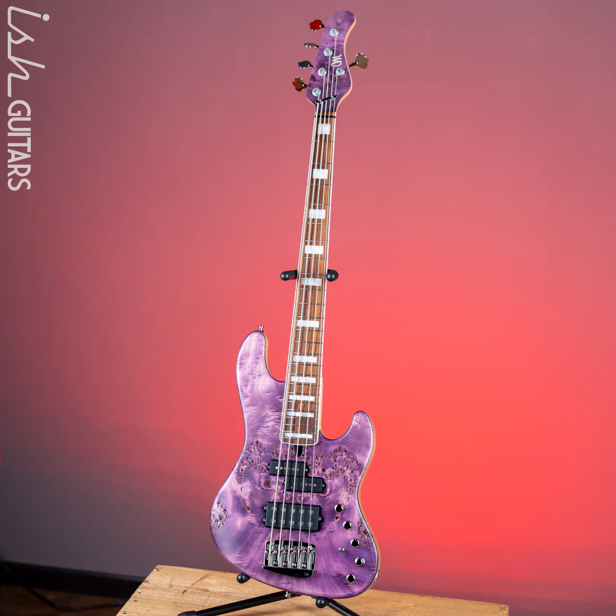 Mayones Jabba MalaMan 5 Federico Malaman Signature Bass Antique Violet Raw - Image 2