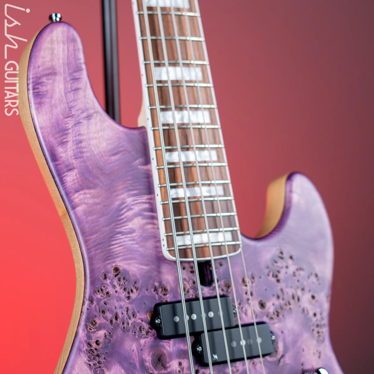 Mayones Jabba MalaMan 5 Federico Malaman Signature Bass Antique Violet Raw - Image 3