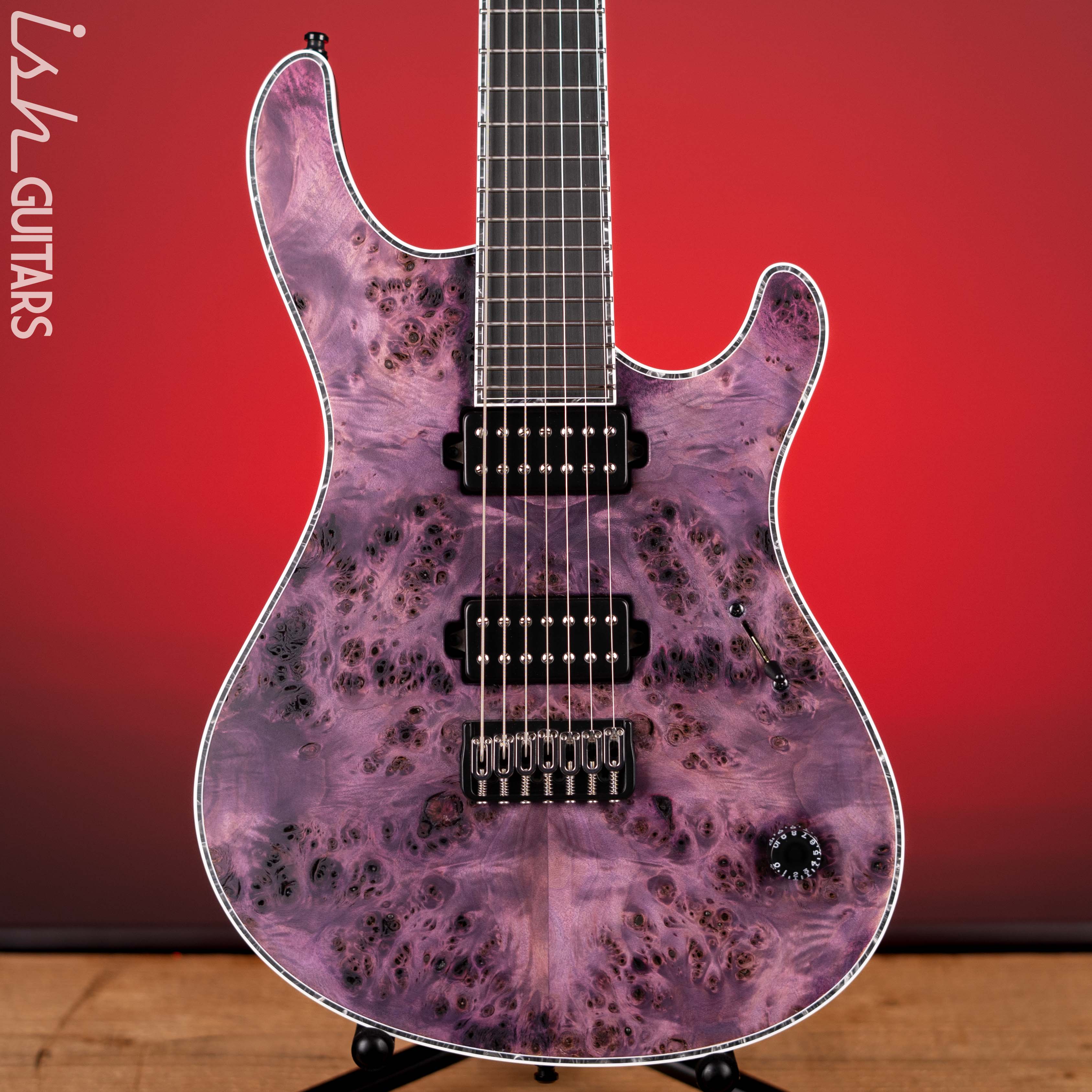 Mayones Regius 7 7-String Electric Guitar Antique Violet Raw