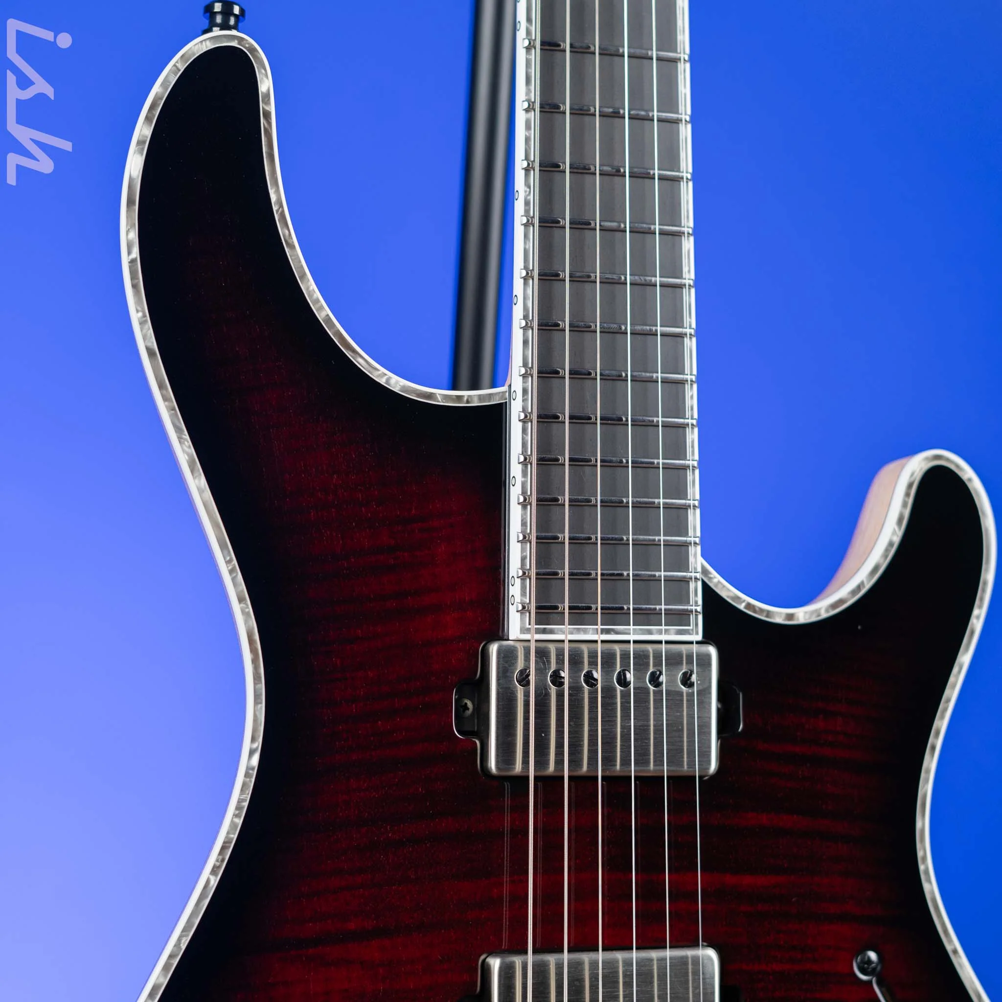 Mayones Regius PRO 6 Transparent Dirty-Red Burst Gloss - Image 3