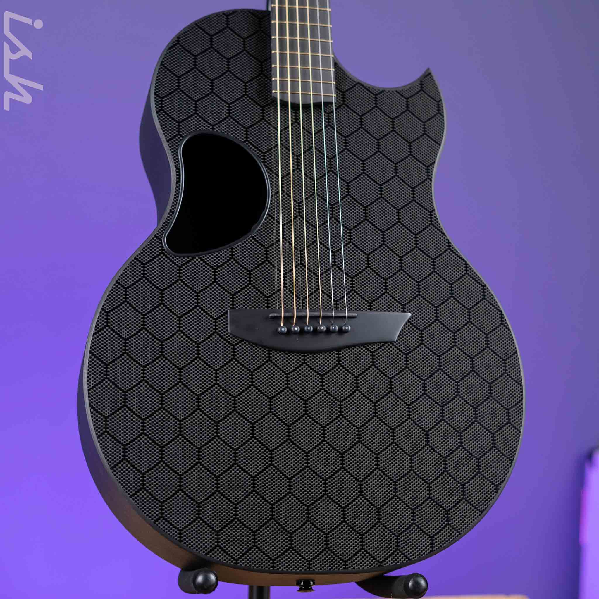 McPherson Sable Honeycomb Carbon Acoustic-Electric Guitar Gold Hardware