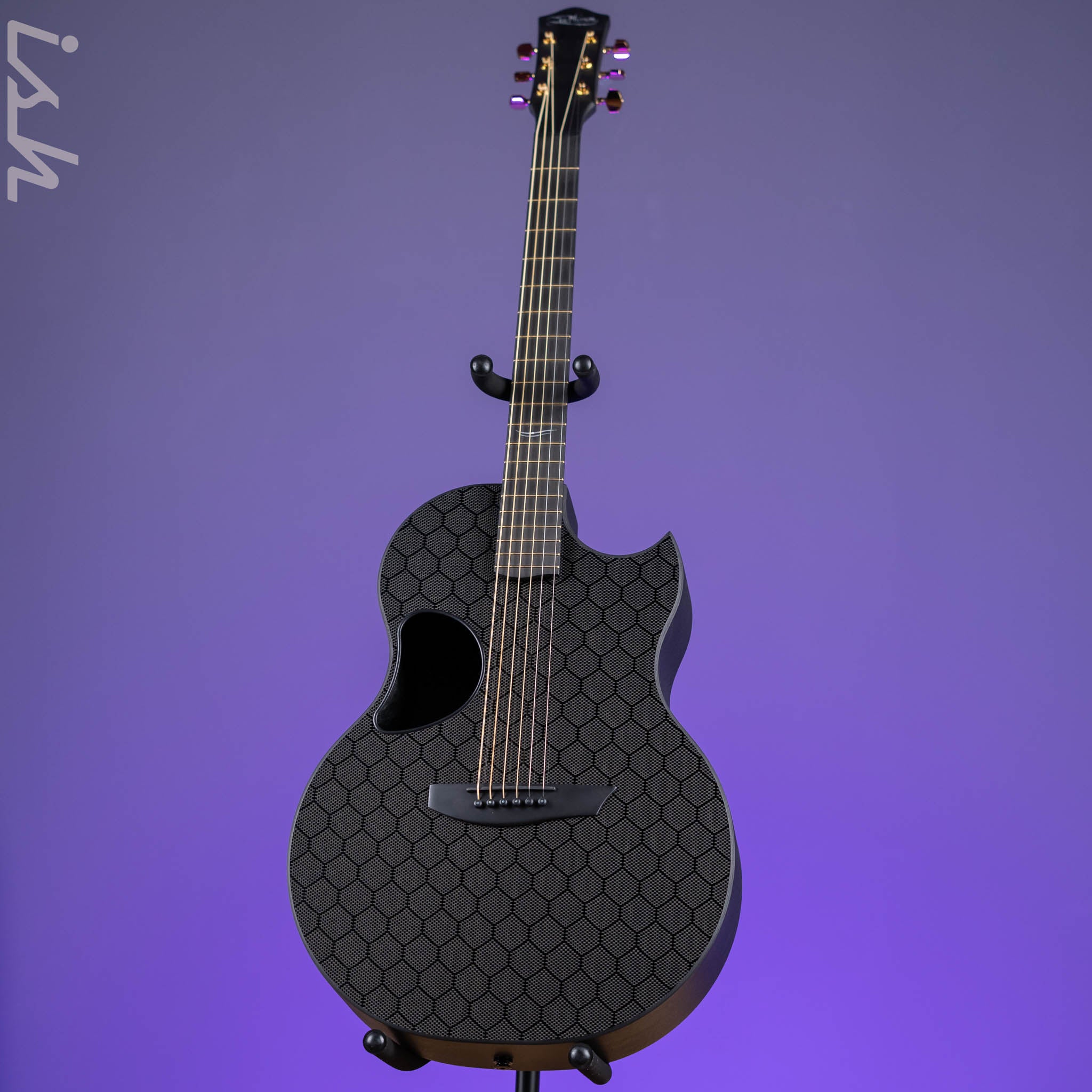 McPherson Sable Honeycomb Carbon Acoustic-Electric Guitar Gold Hardware - Image 2