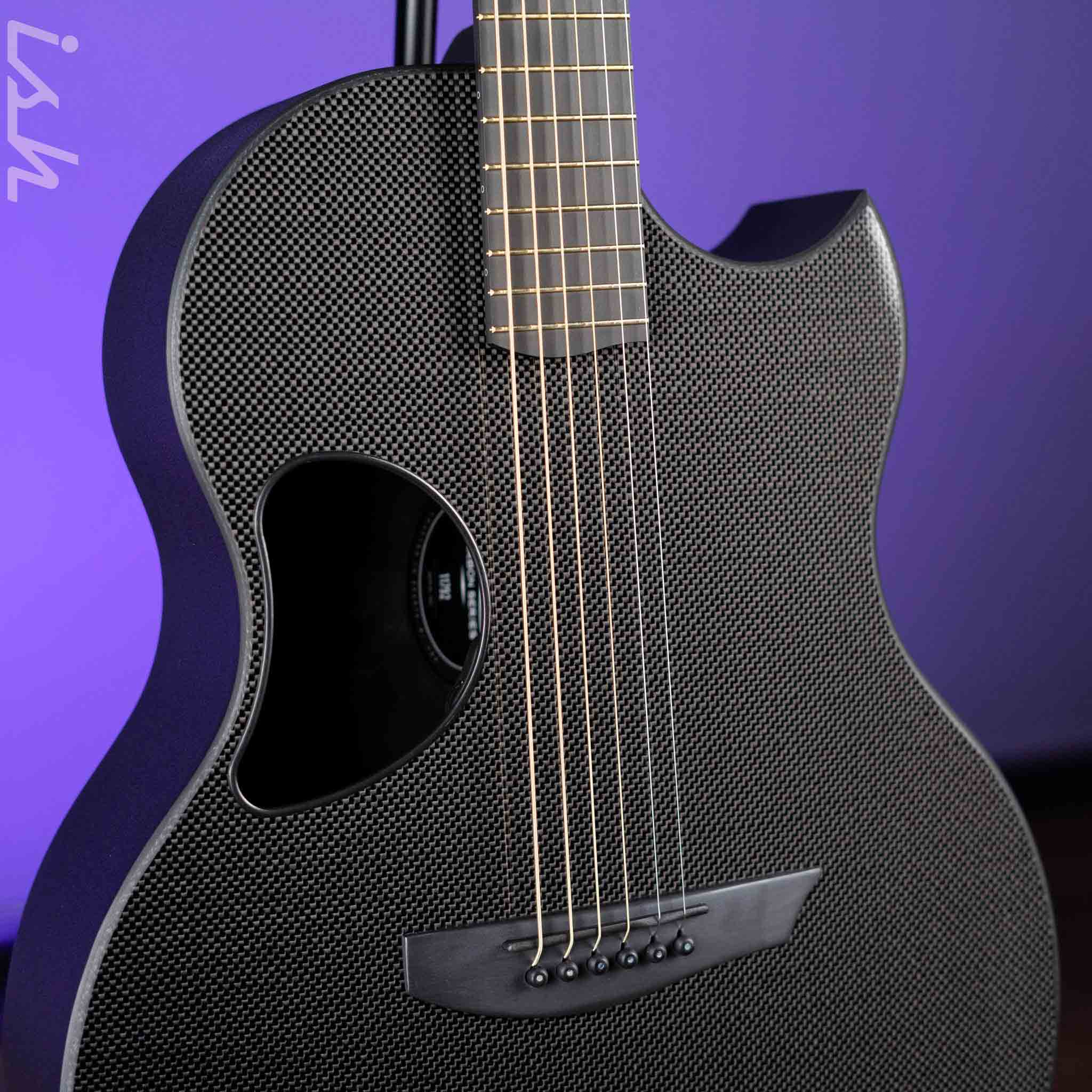 McPherson Sable Standard Carbon Acoustic-Electric Guitar Black Hardware - Image 3