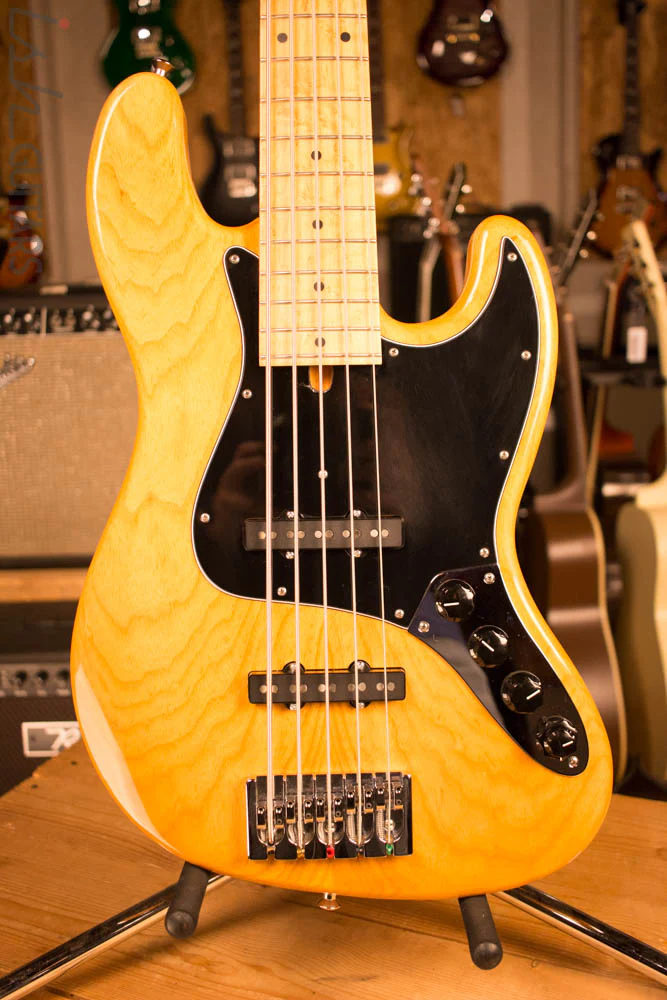 2013 Mike Lull V5 String Jazz Bass Ash Body Maple Neck Bartolini Preamp