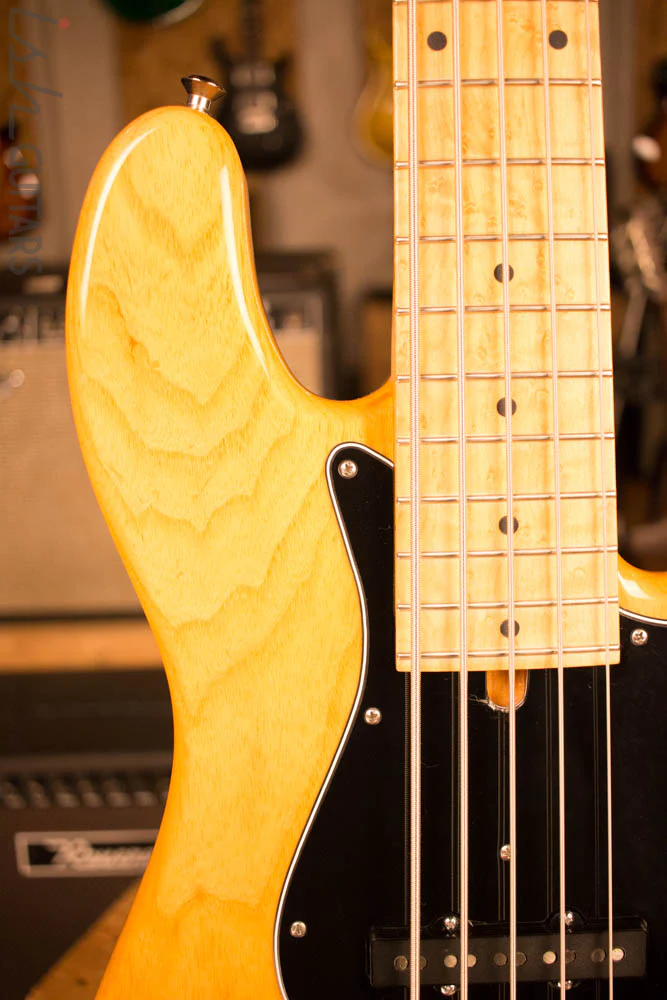 2013 Mike Lull V5 String Jazz Bass Ash Body Maple Neck Bartolini Preamp - Image 3