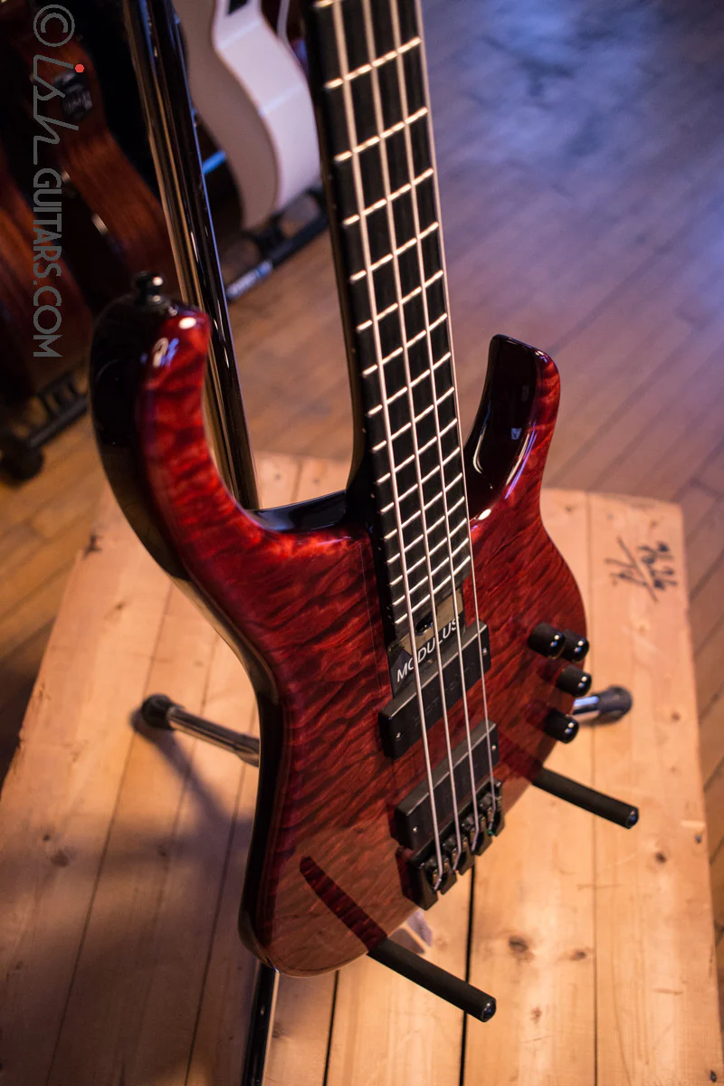 Modulus Quantum 4 String Quilted Maple Top Amazing Condition - Image 9