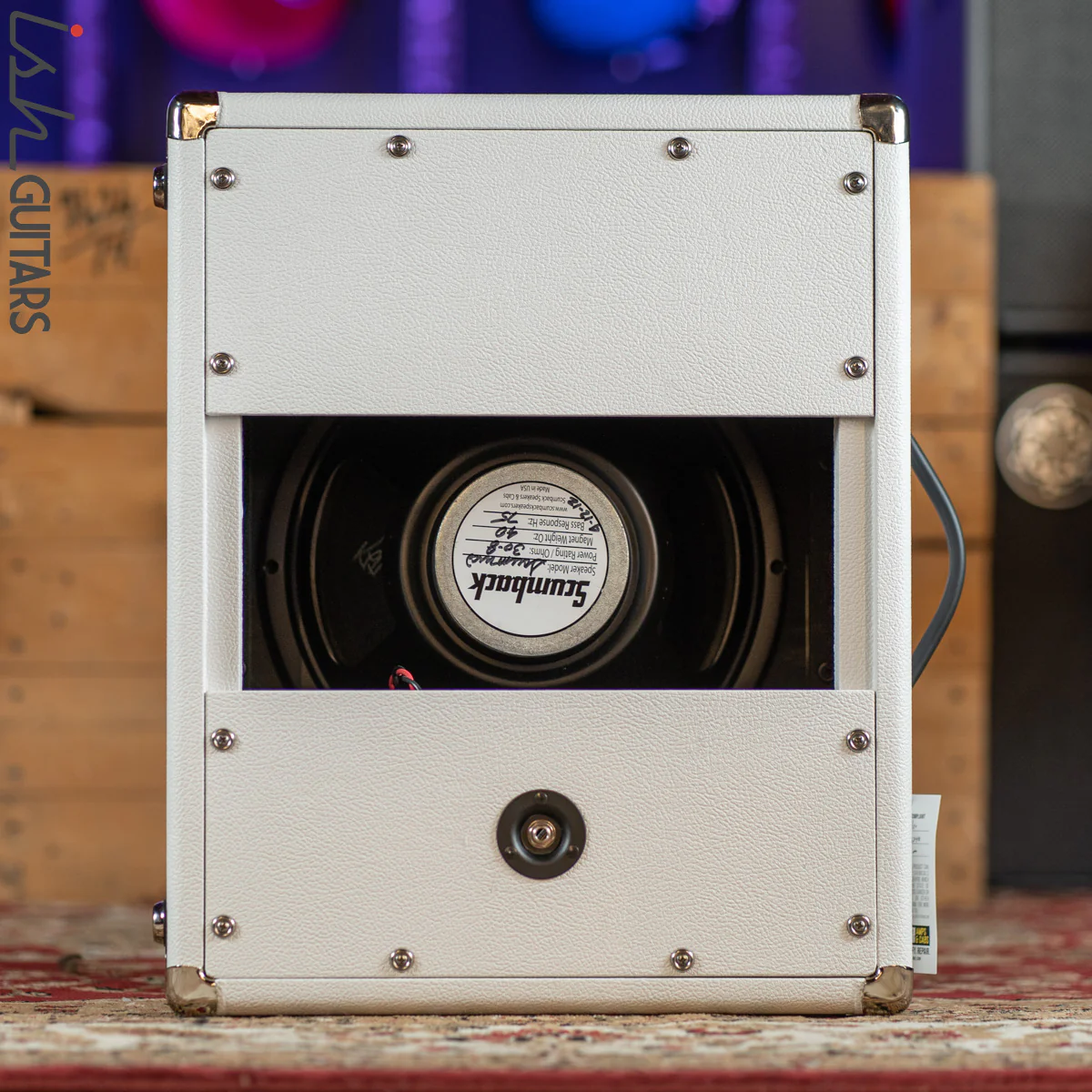 Mojotone 1x12 Cab w/ 8ohm Scumback Speaker White - Image 2