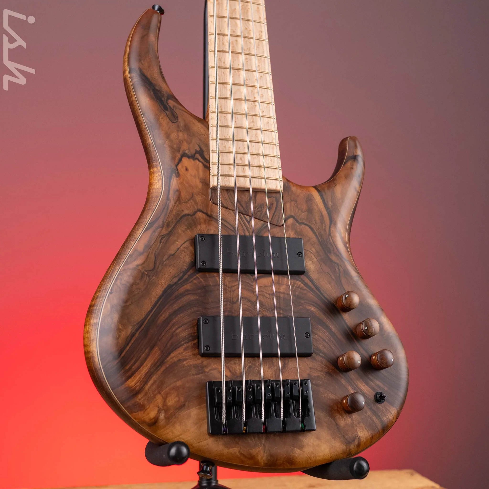 2023 MTD 535-24 5-String Bass NAMM Brown Walnut on Flamed Sycamore