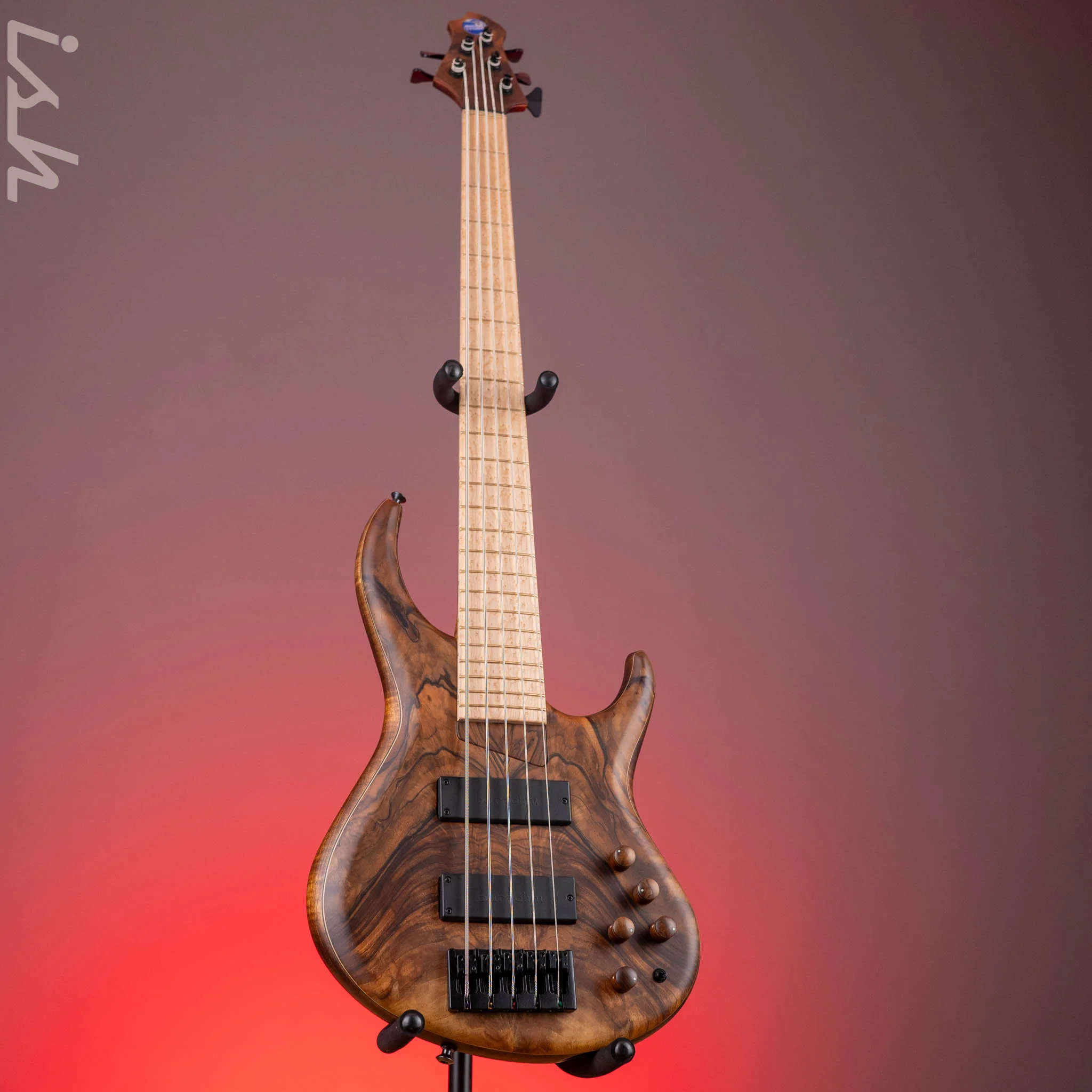 2023 MTD 535-24 5-String Bass NAMM Brown Walnut on Flamed Sycamore - Image 2