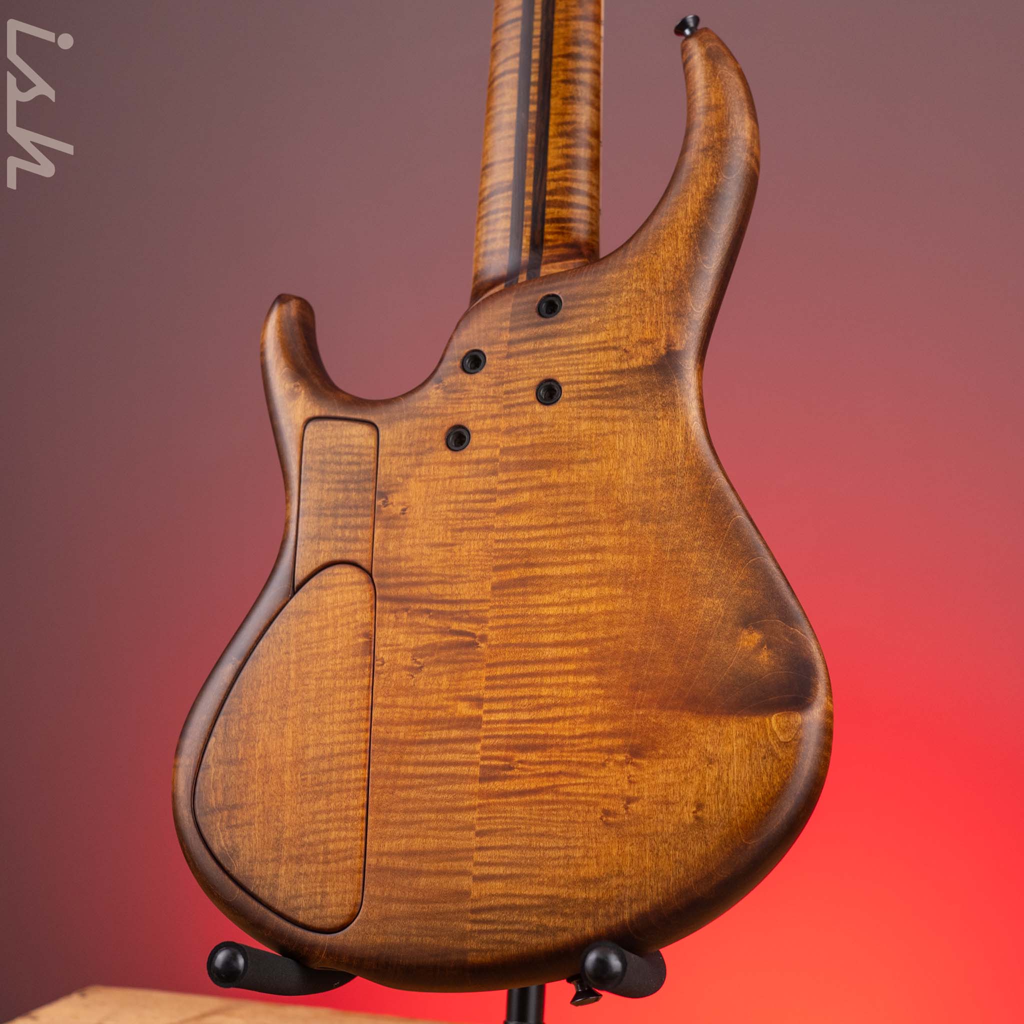 2023 MTD 535-24 5-String Bass NAMM Brown Walnut on Flamed Sycamore - Image 8