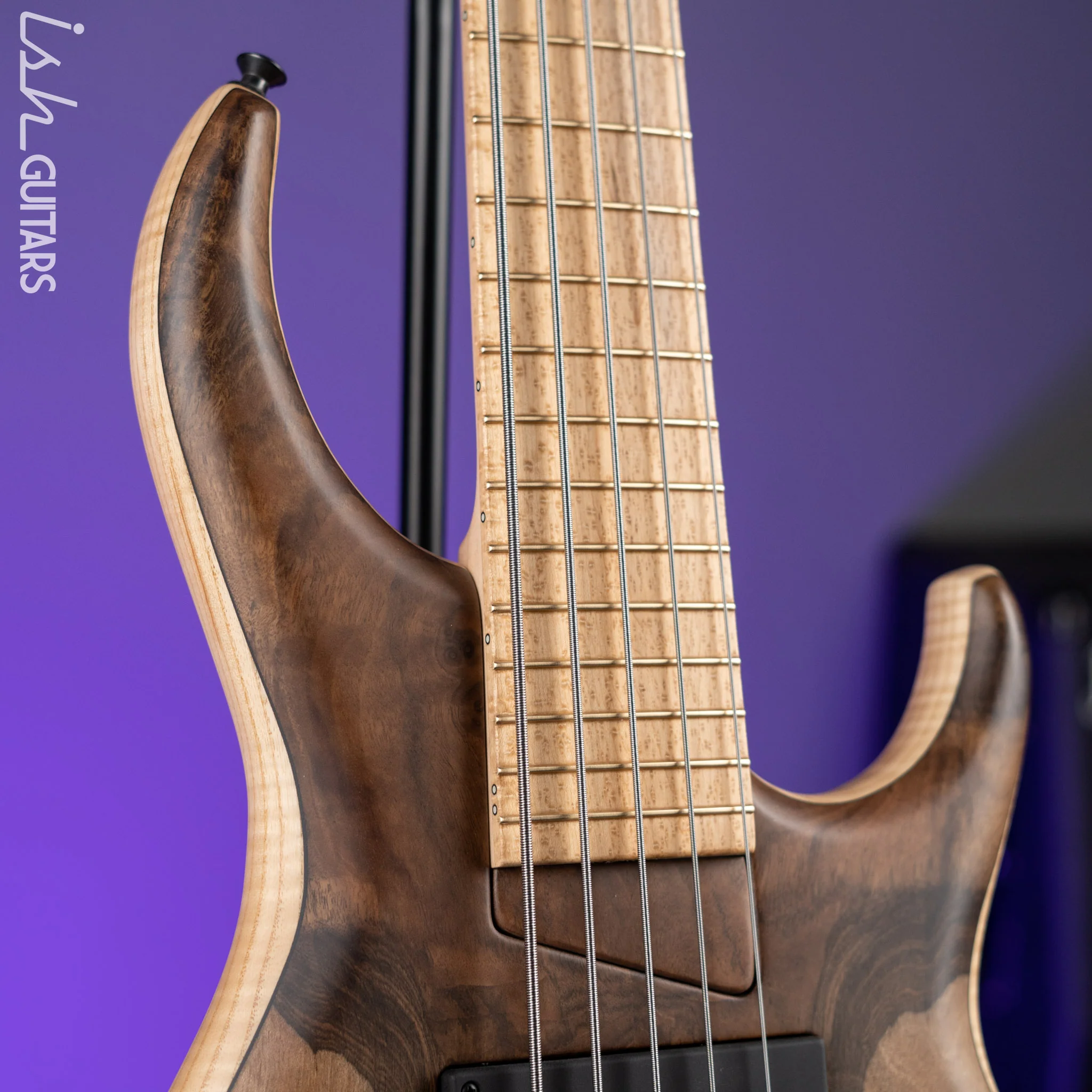 MTD 535-24 5-String Bass Wild Walnut Flamed Ash - Image 3