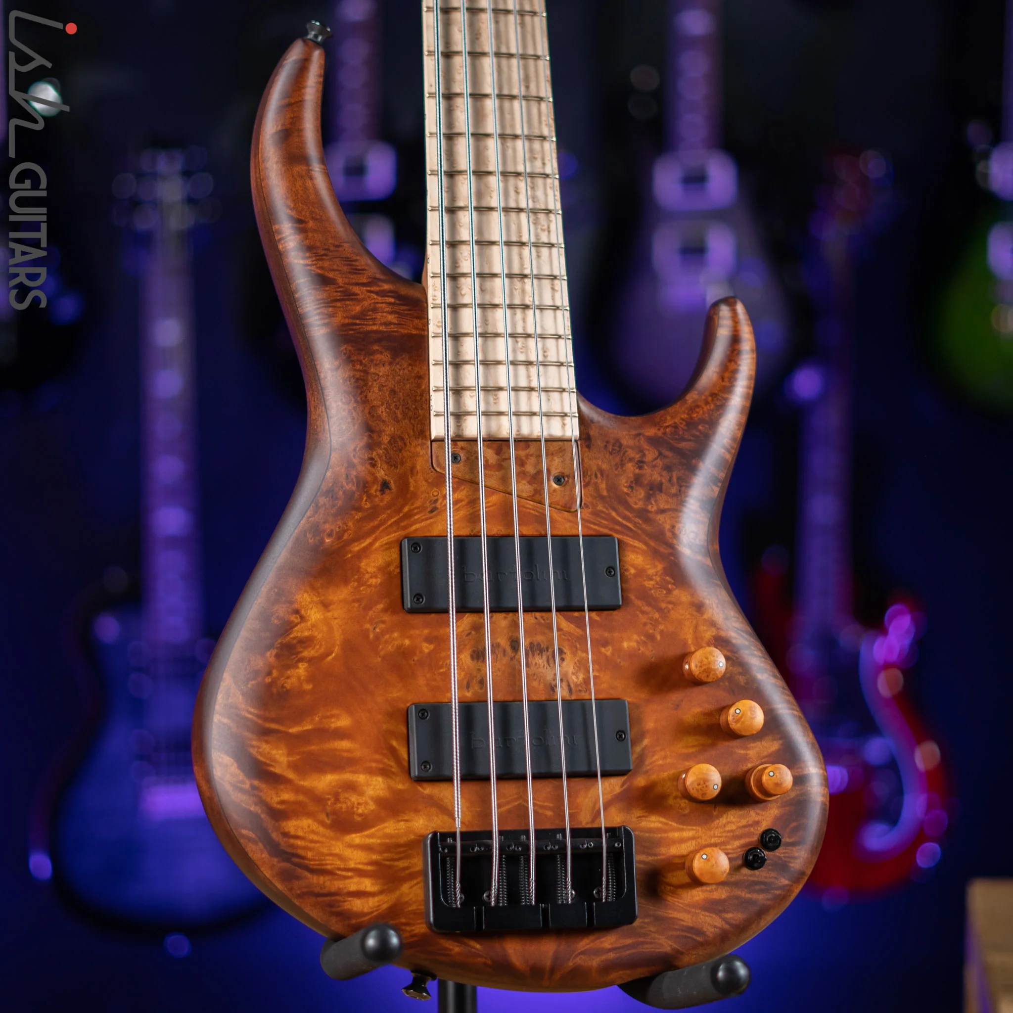 MTD 535-24 Bass Maple Burl Top Amber Burst Satin