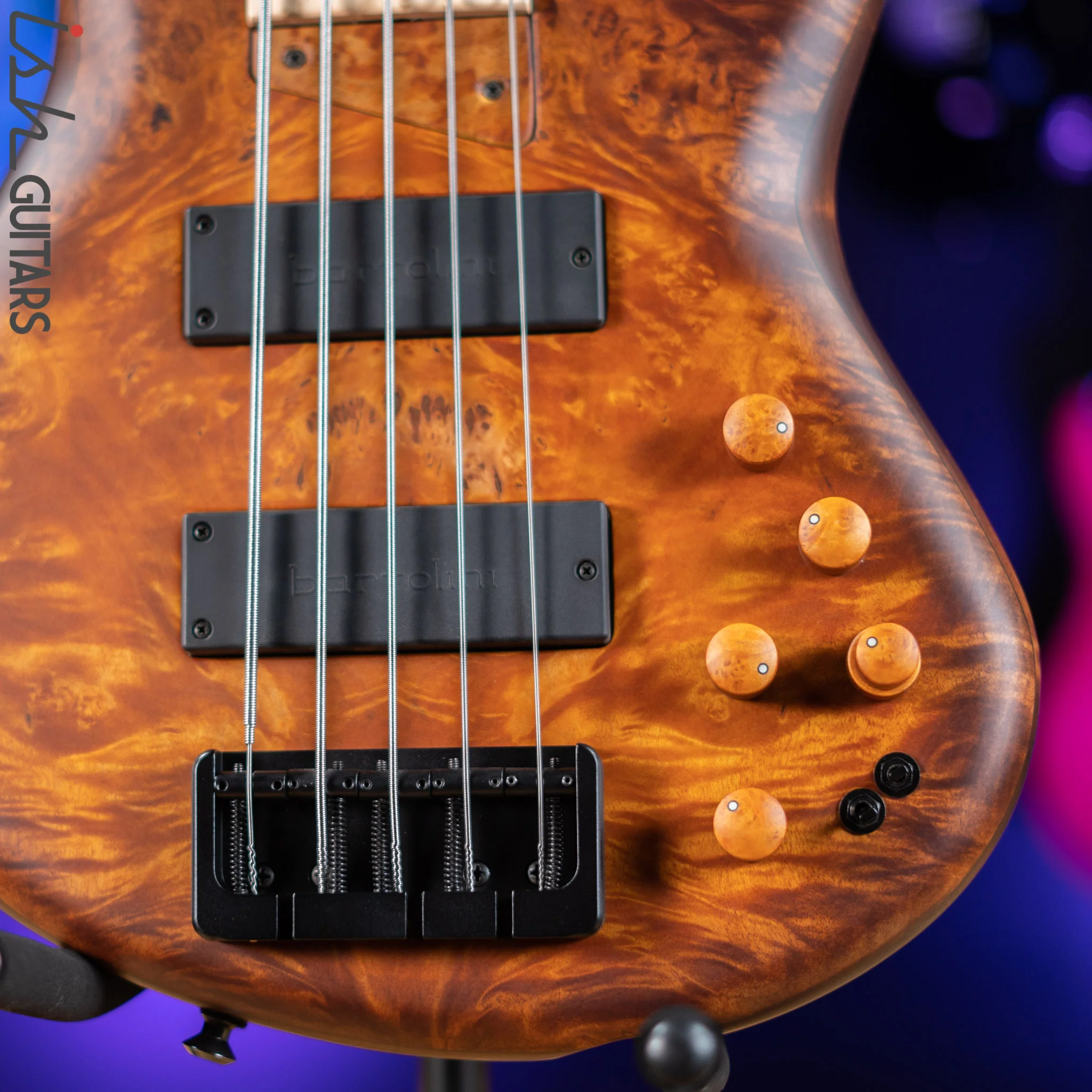 MTD 535-24 Bass Maple Burl Top Amber Burst Satin - Image 4