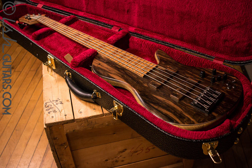 NAMM 2017 Fodera Macassar Ebony Emperor II 5 Elite - Image 17