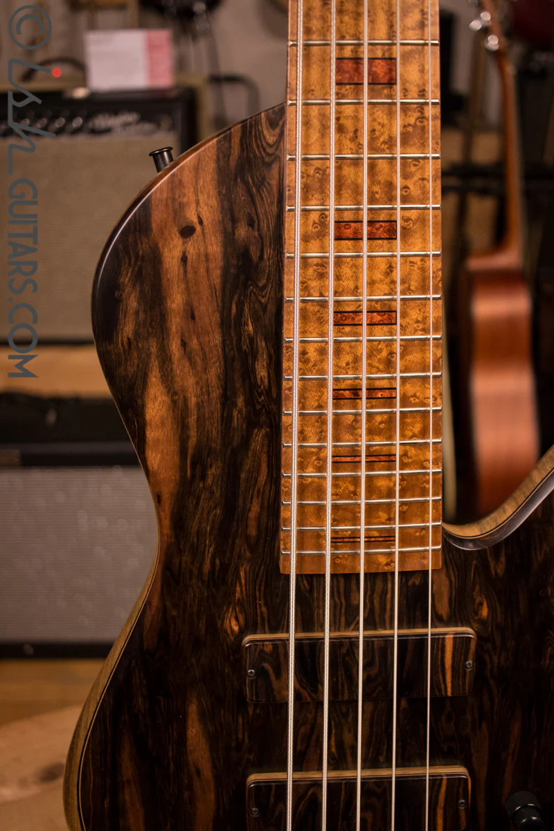 NAMM 2017 Fodera Macassar Ebony Emperor II 5 Elite - Image 3