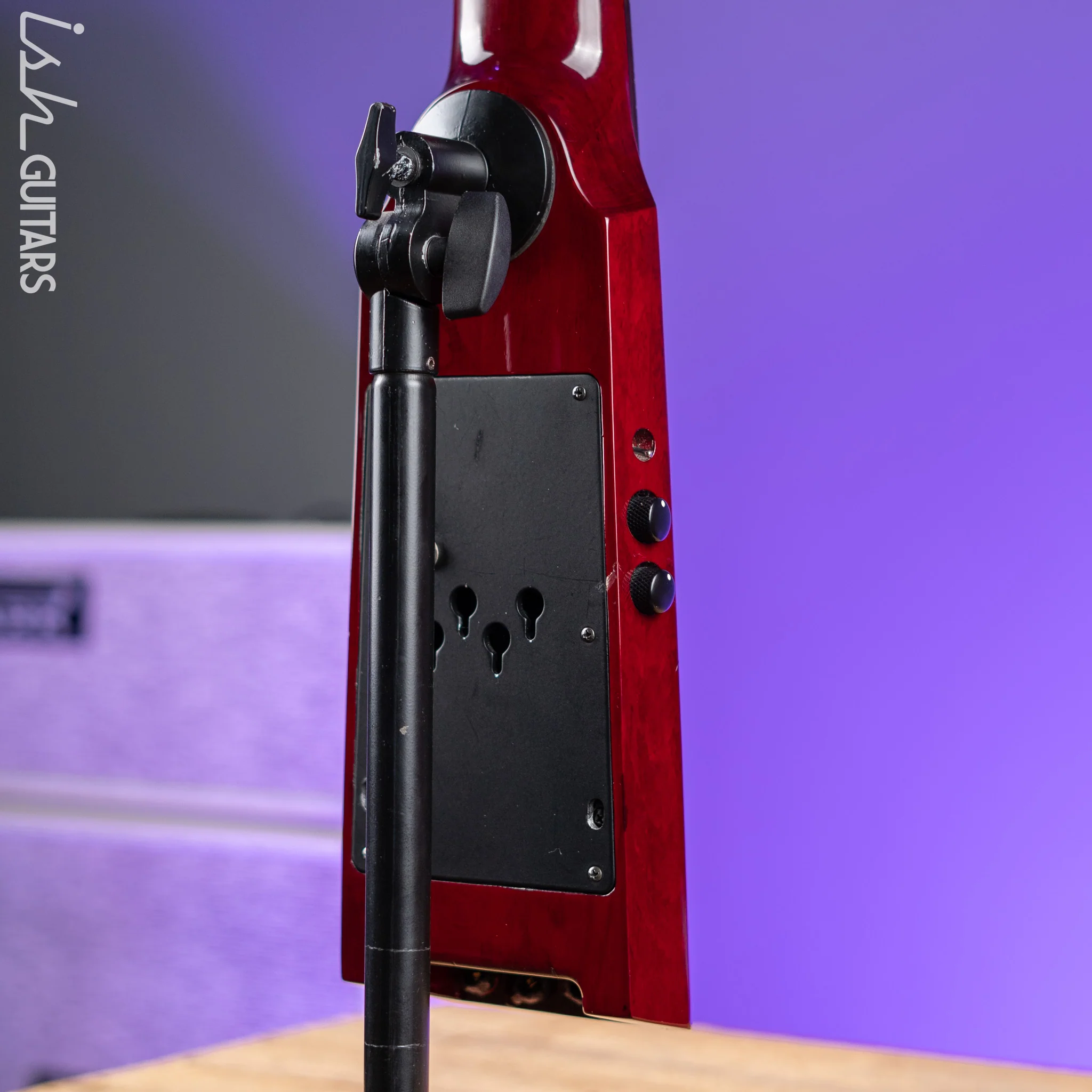 NS Design WAV4 Electric Upright Bass - Transparent Red - Image 12