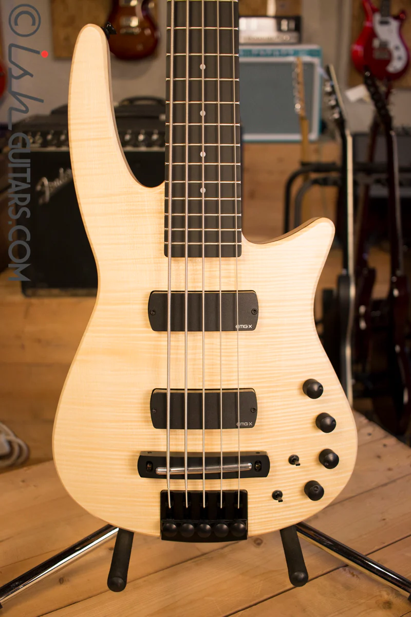 NS Designs CR5 Bass Guitar Natural Satin Fretted Headless